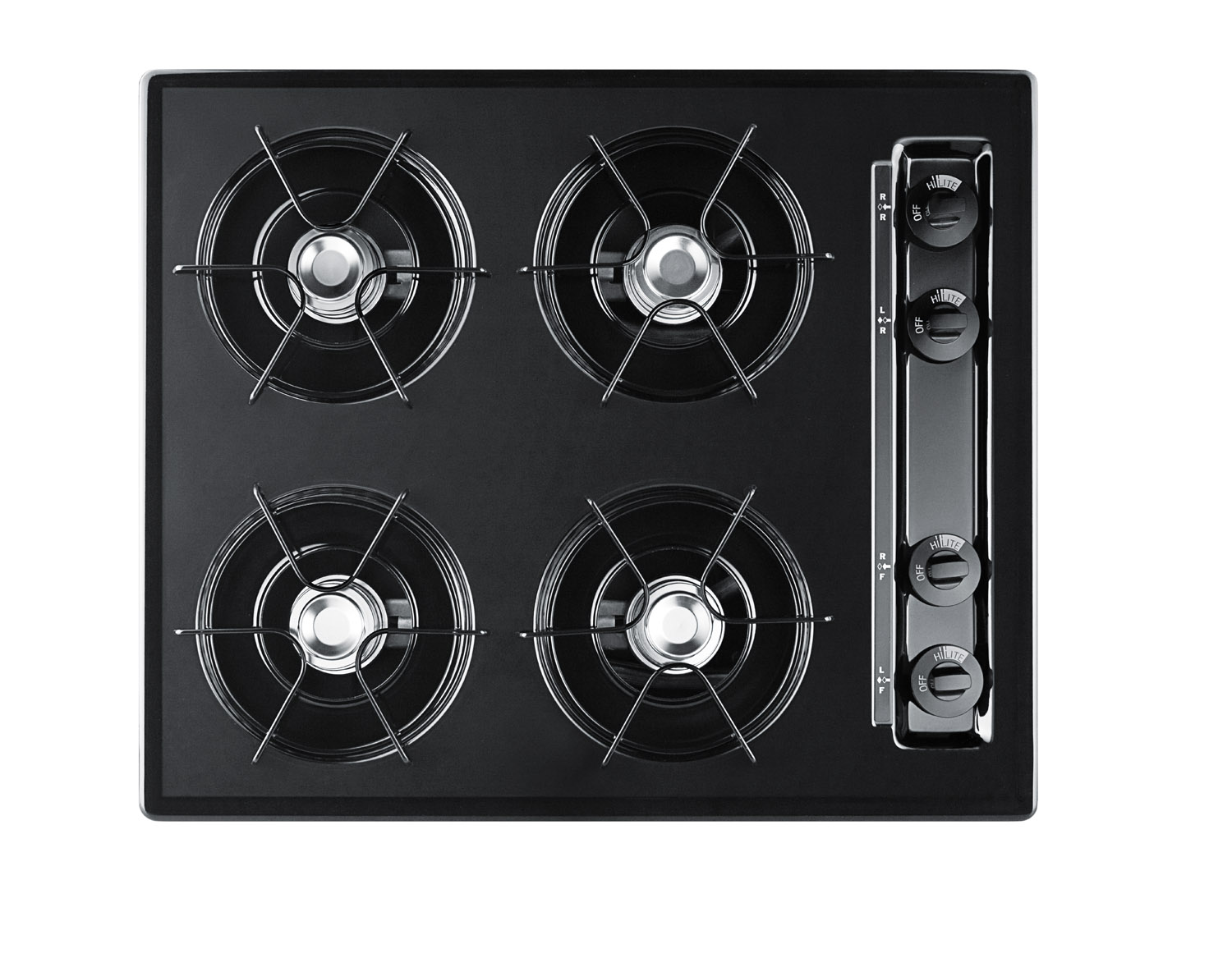 Summit 24 Wide 4-Burner Gas Cooktop