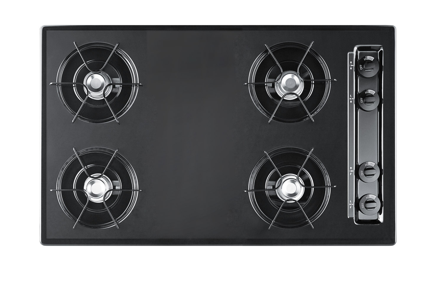 Summit 30 Wide 4-Burner Gas Cooktop