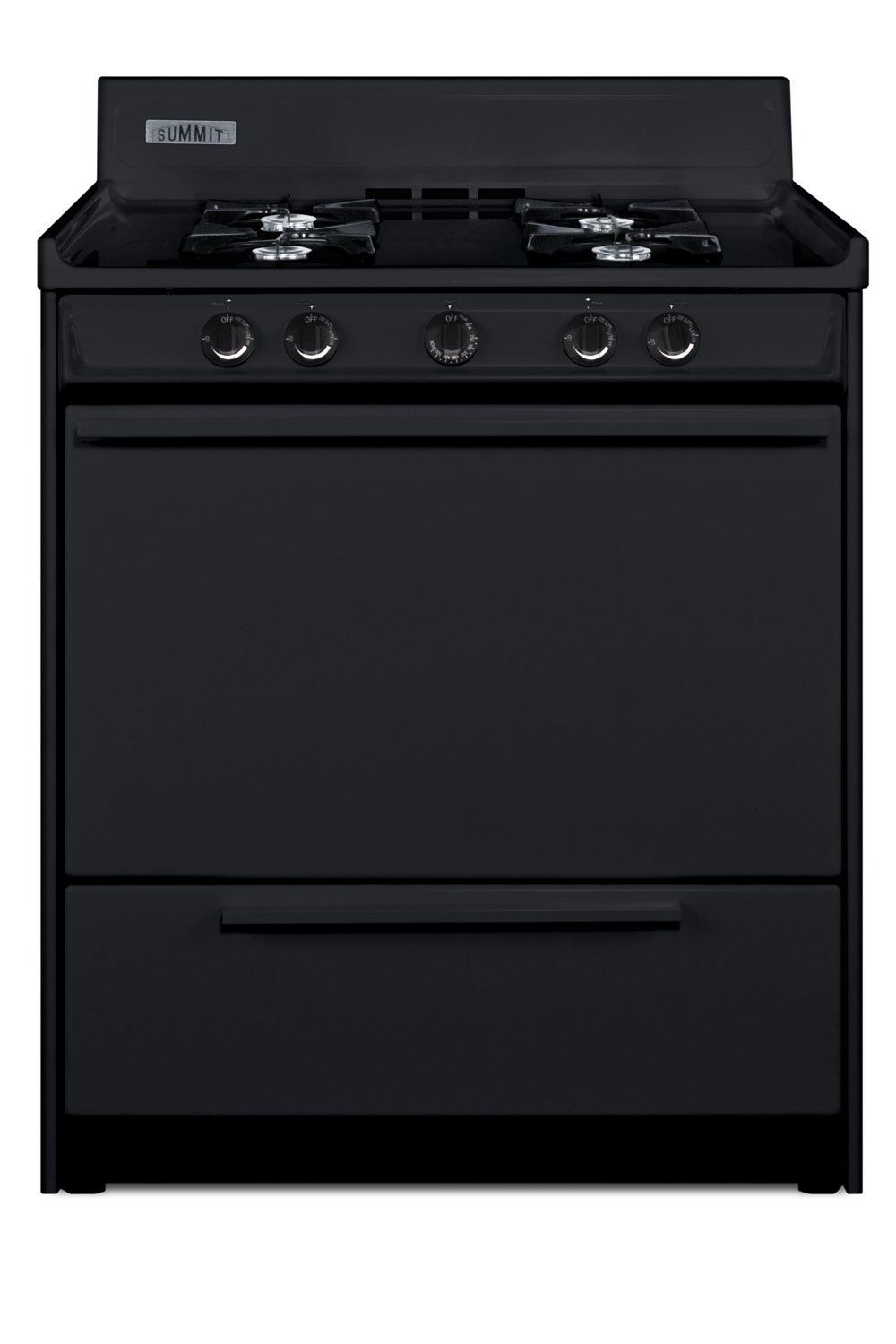 Summit 30 Wide Gas Range, Open Burners