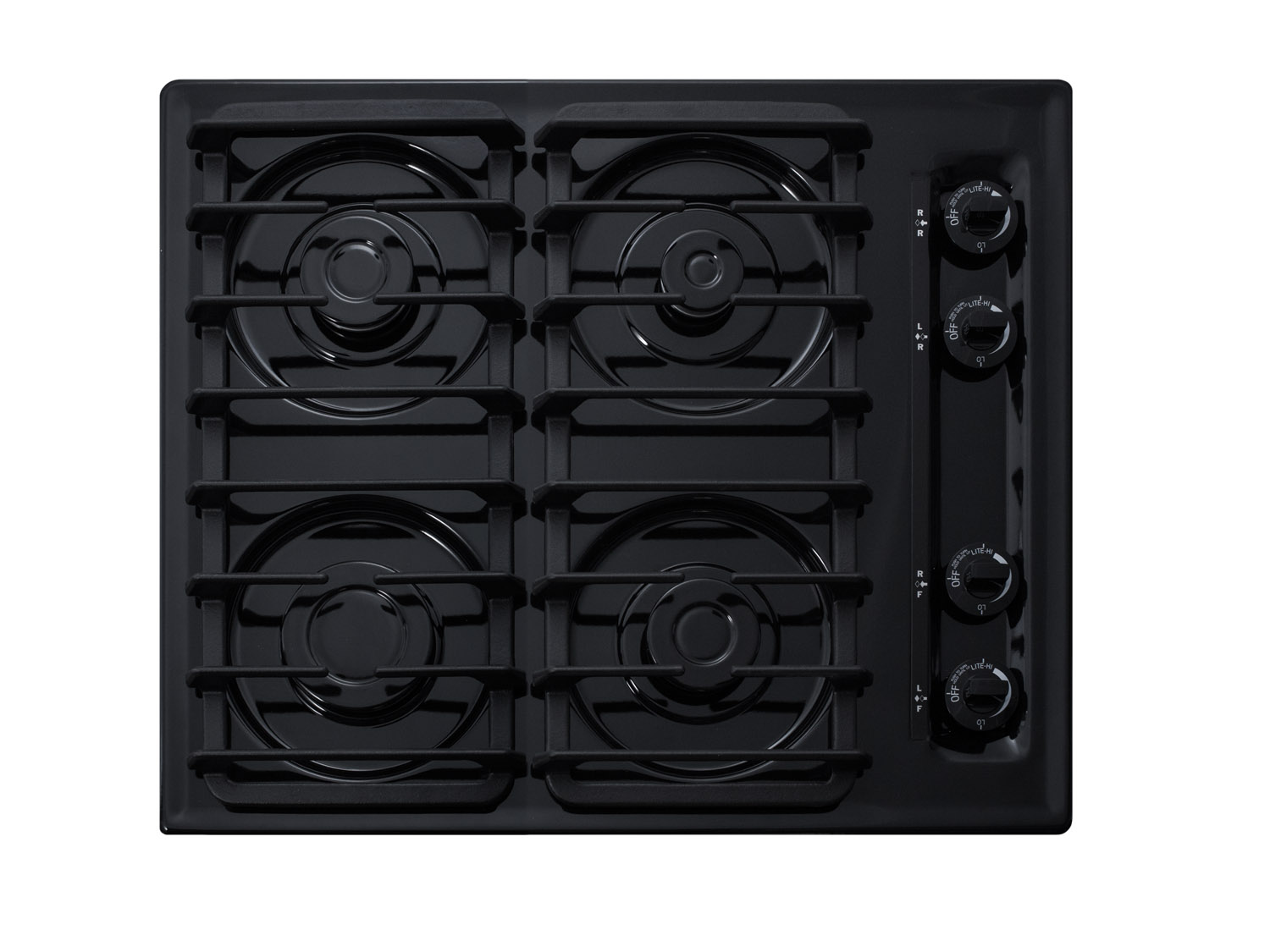 Summit 24 Wide 4-Burner Gas Cooktop