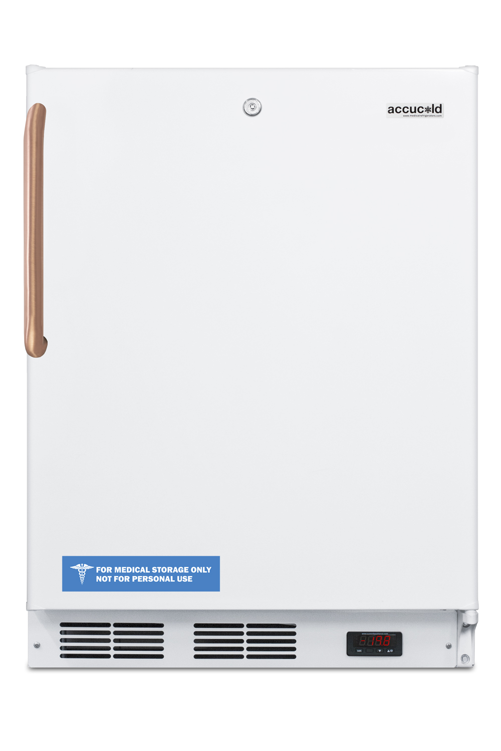 Summit 24 Wide Built-In All-Freezer with Antimicrobial Pure Copper Handle, ADA Compliant