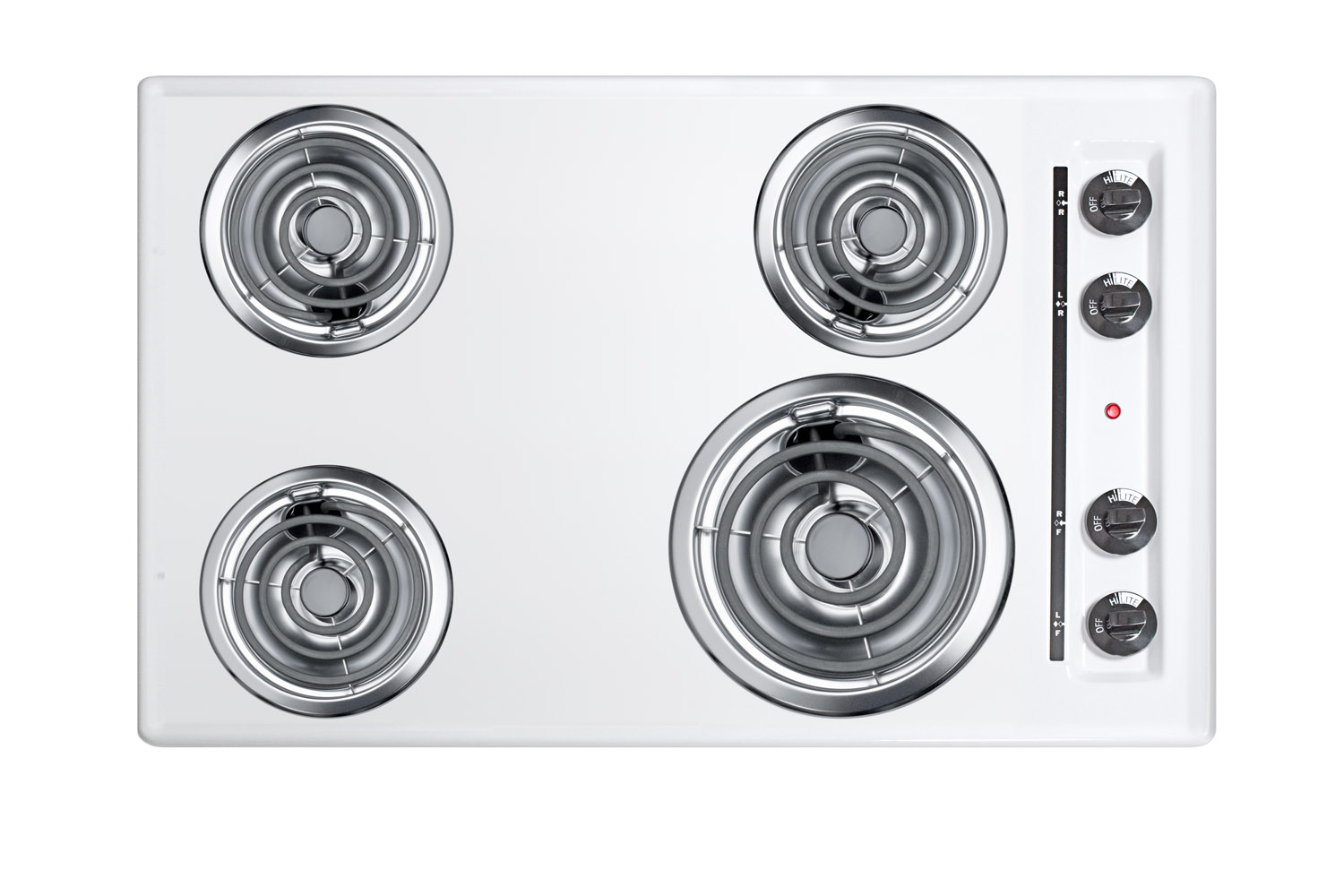 Summit 30 Wide 4-Burner Coil Cooktop