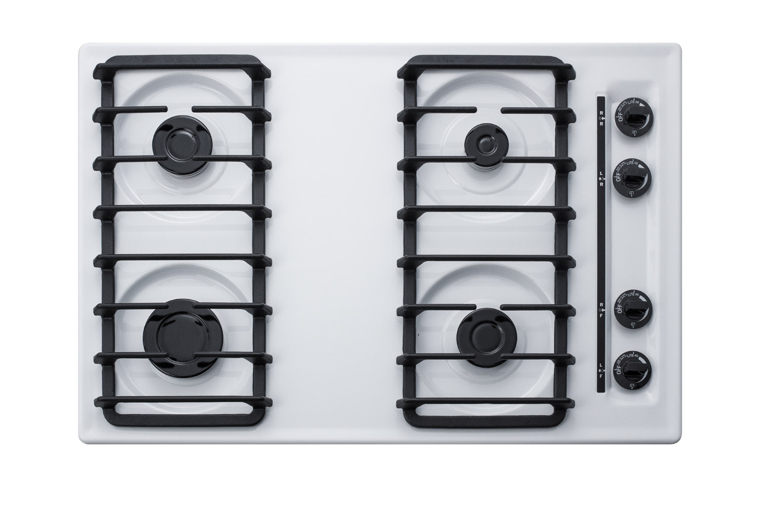 Summit 30 Wide 4-Burner Gas Cooktop