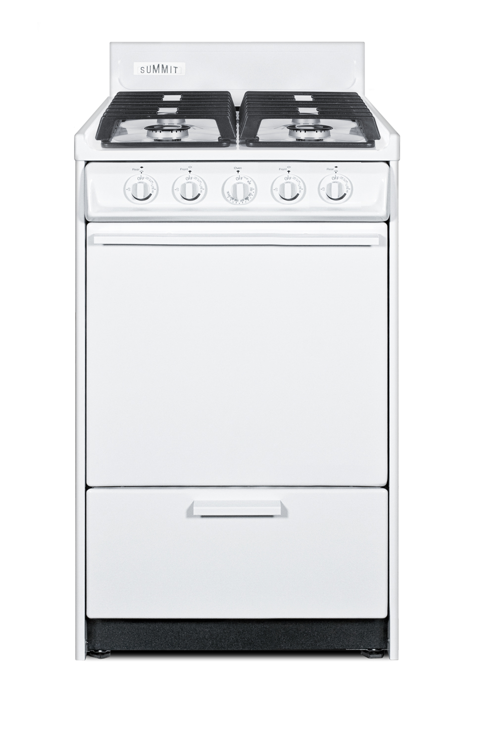 Summit 20 Wide Gas Range, Sealed Burners