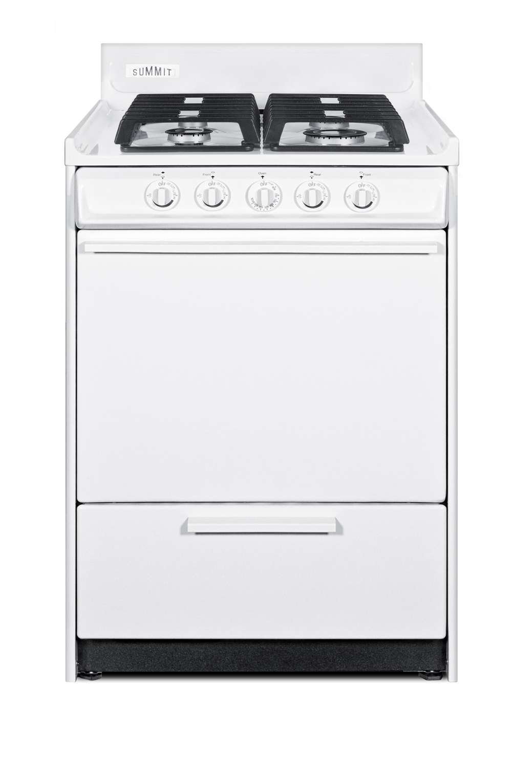Summit 24 Wide Gas Range, Sealed Burners
