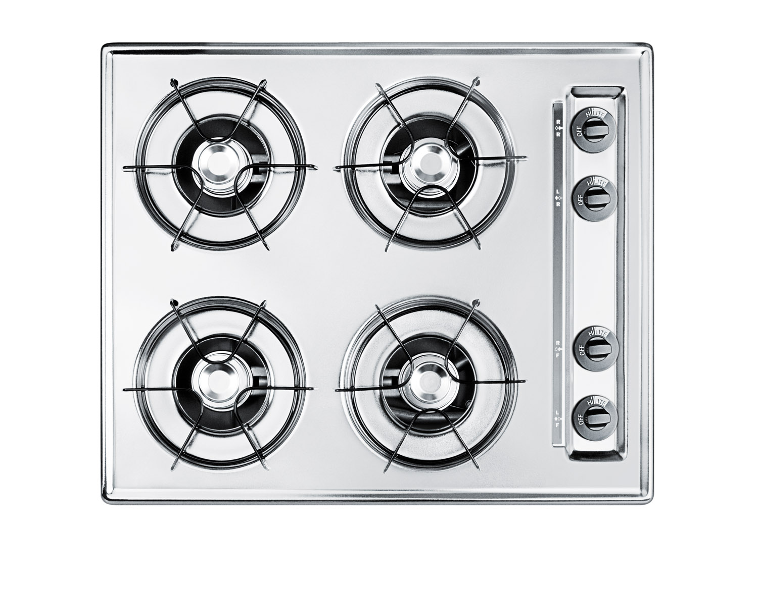 Summit 24 Wide 4-Burner Gas Cooktop