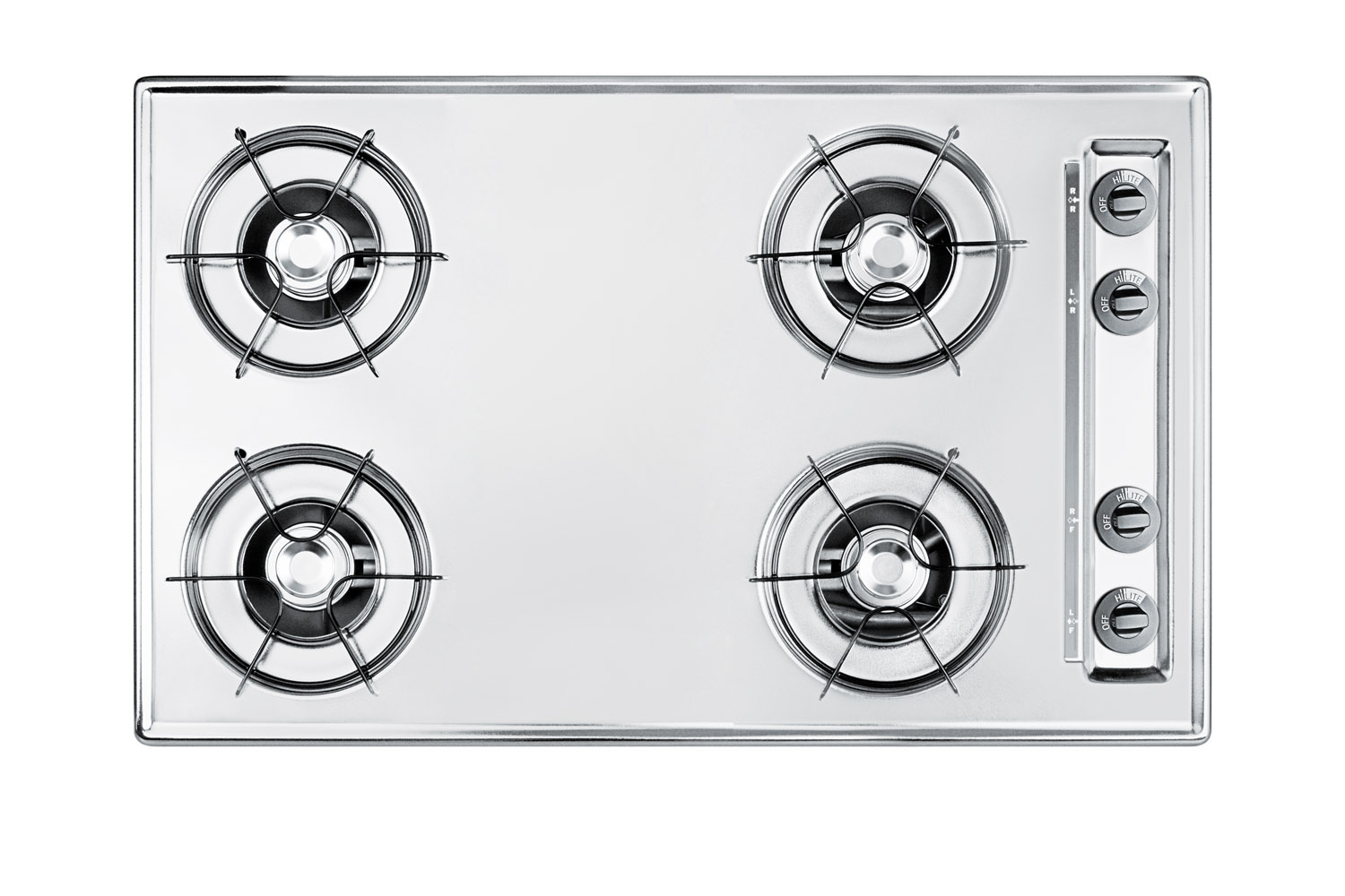 Summit 30 Wide 4-Burner Gas Cooktop