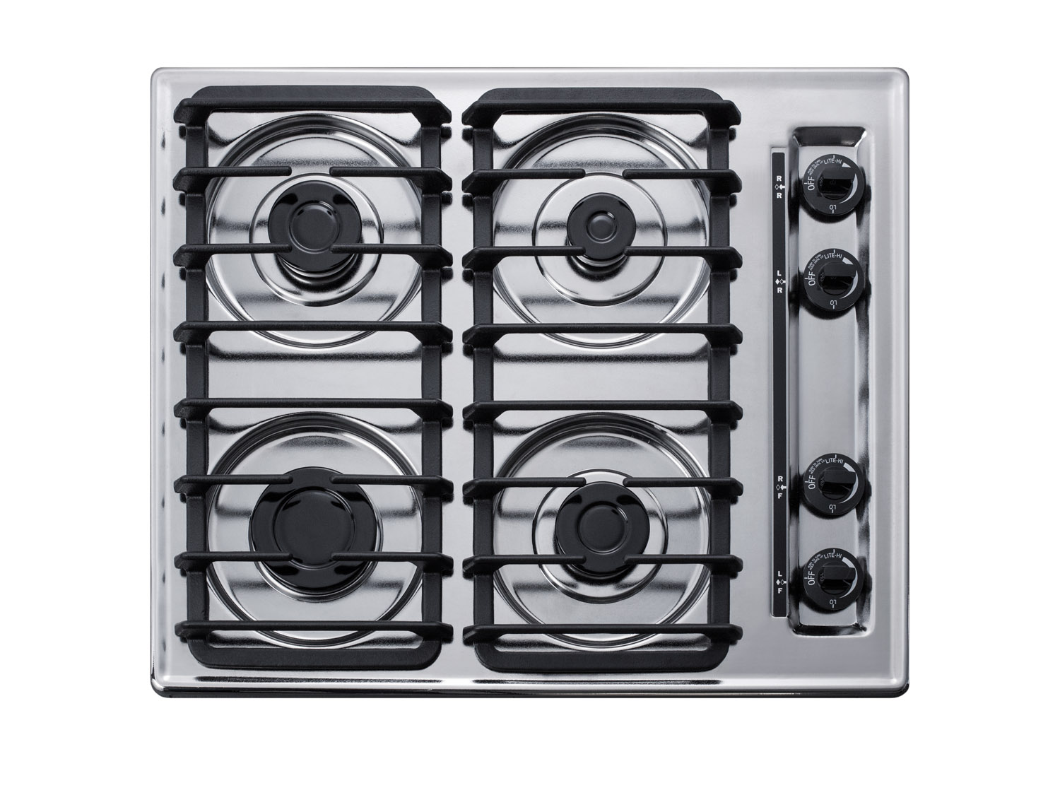 Summit 24 Wide 4-Burner Gas Cooktop