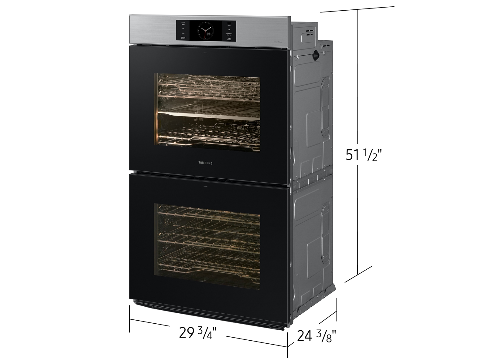 Model: NV51CG700DSR | Samsung  Bespoke 30" Stainless Steel Double Wall Oven with AI Pro Cooking™ Camera