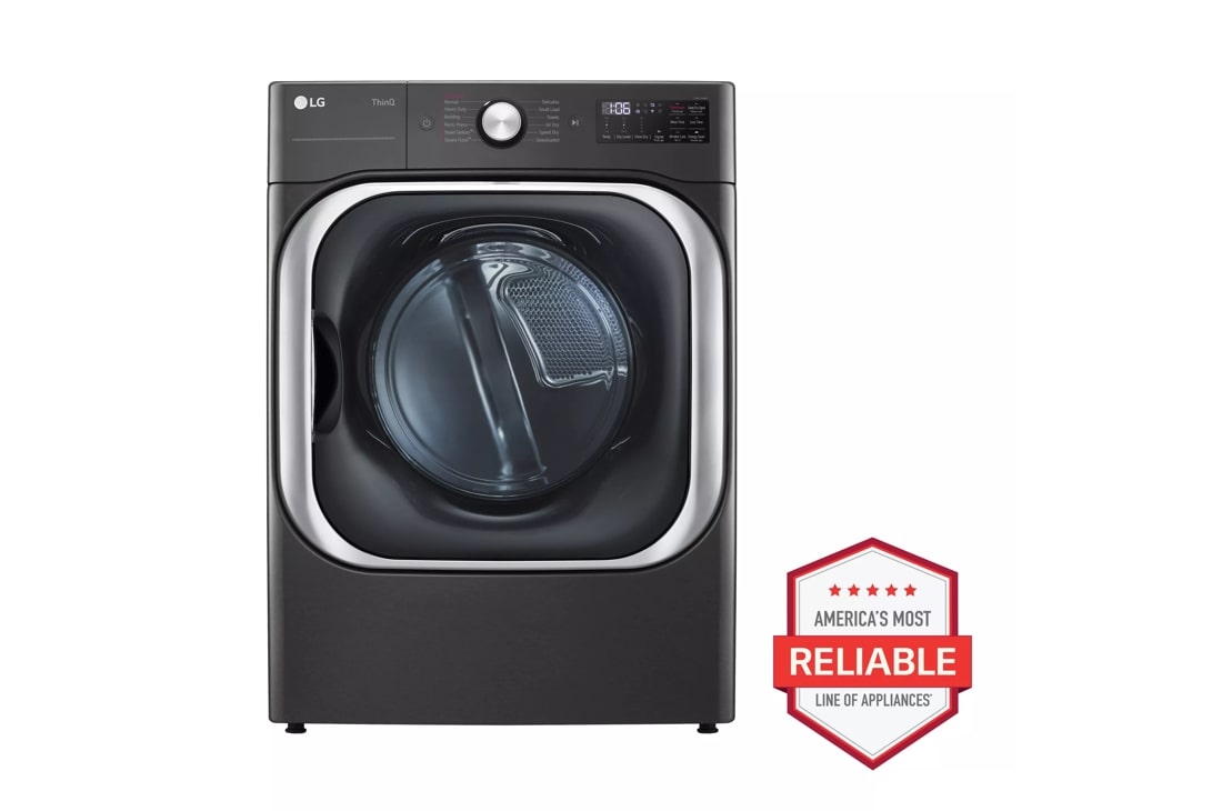 LG 9.0 cu. ft. Mega Capacity Smart Wi-Fi Enabled Front Load Electric Dryer with TurboSteam and Built-In Intelligence