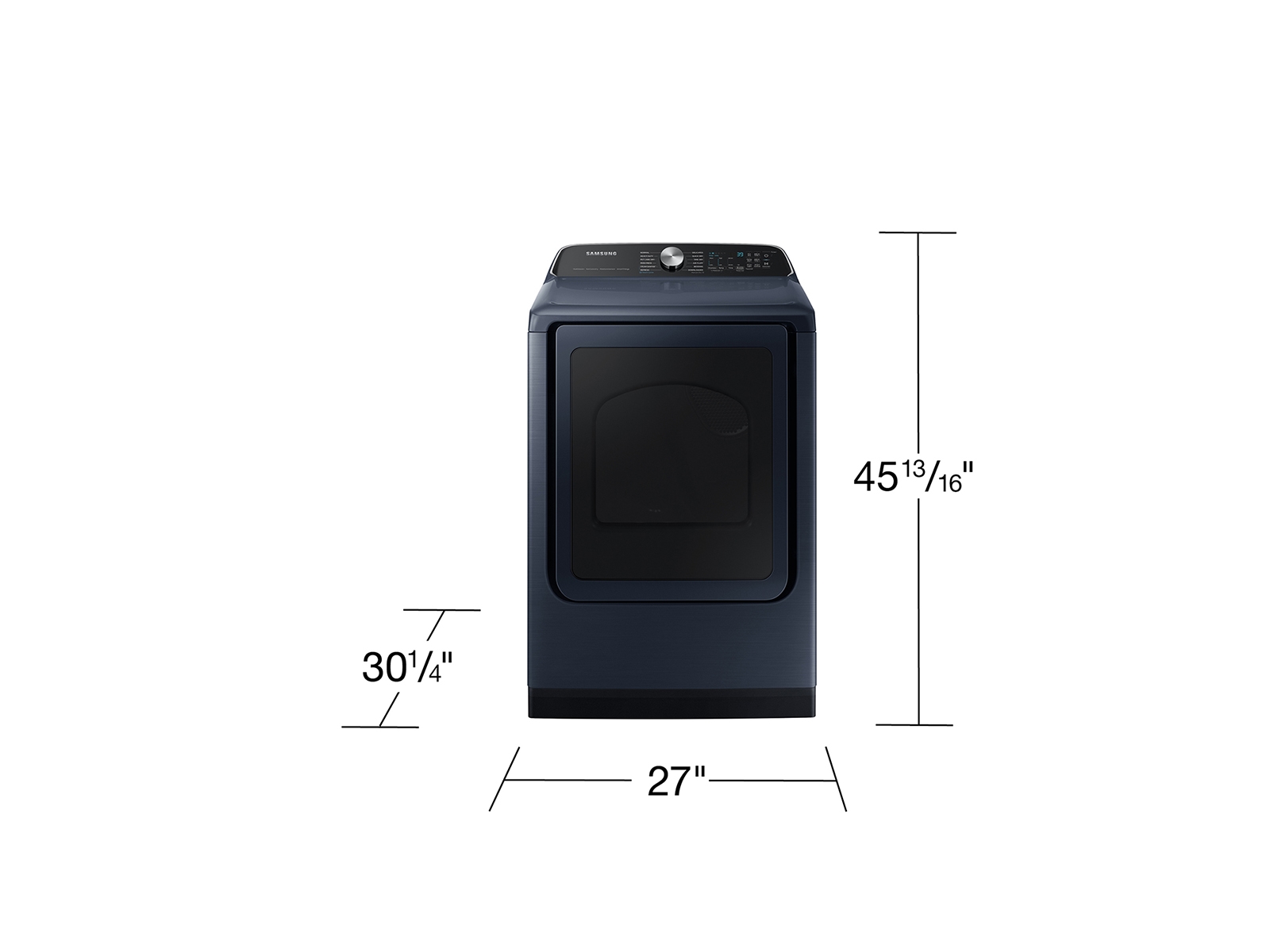 Model: DVG54CG7150D | Samsung 7.4 cu. ft. Smart Gas Dryer with Pet Care Dry and Steam Sanitize+ in Brushed Navy