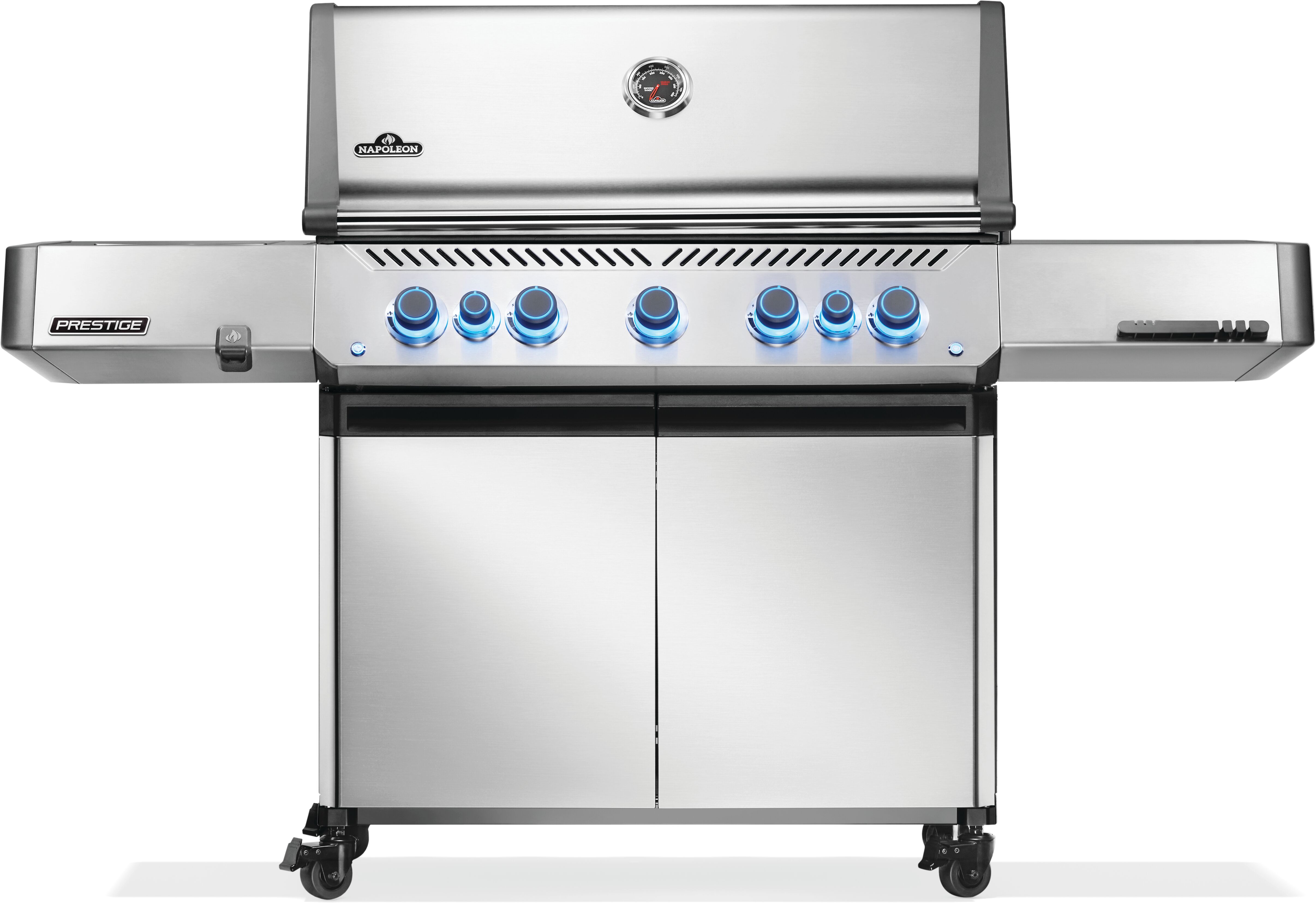 Napoleon Prestige® 665 Natural Gas Grill with Infrared Side and Rear Burner, Stainless Steel