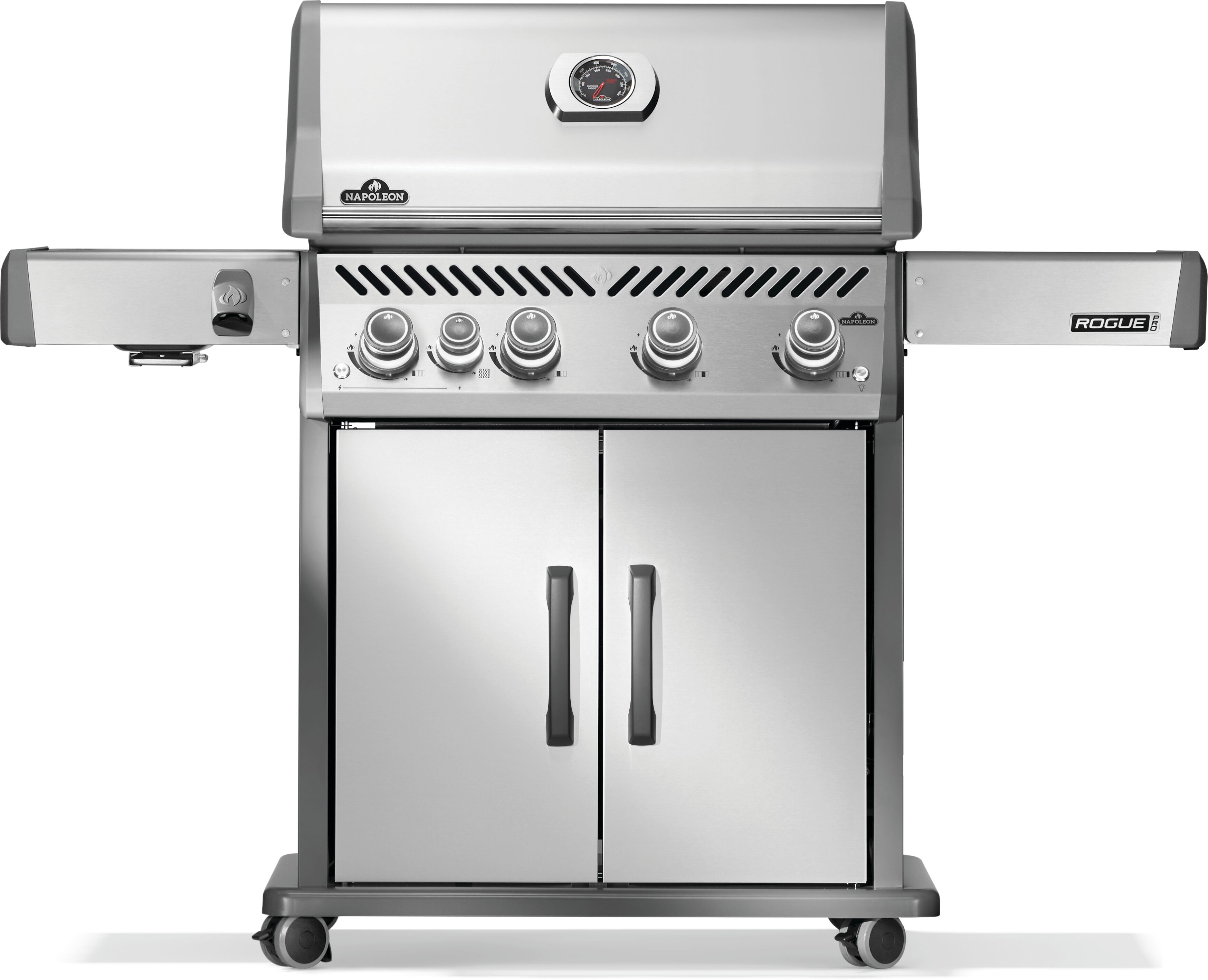 Napoleon Rogue® PRO 525 Propane Gas Grill with Infrared Side Burner, Stainless Steel