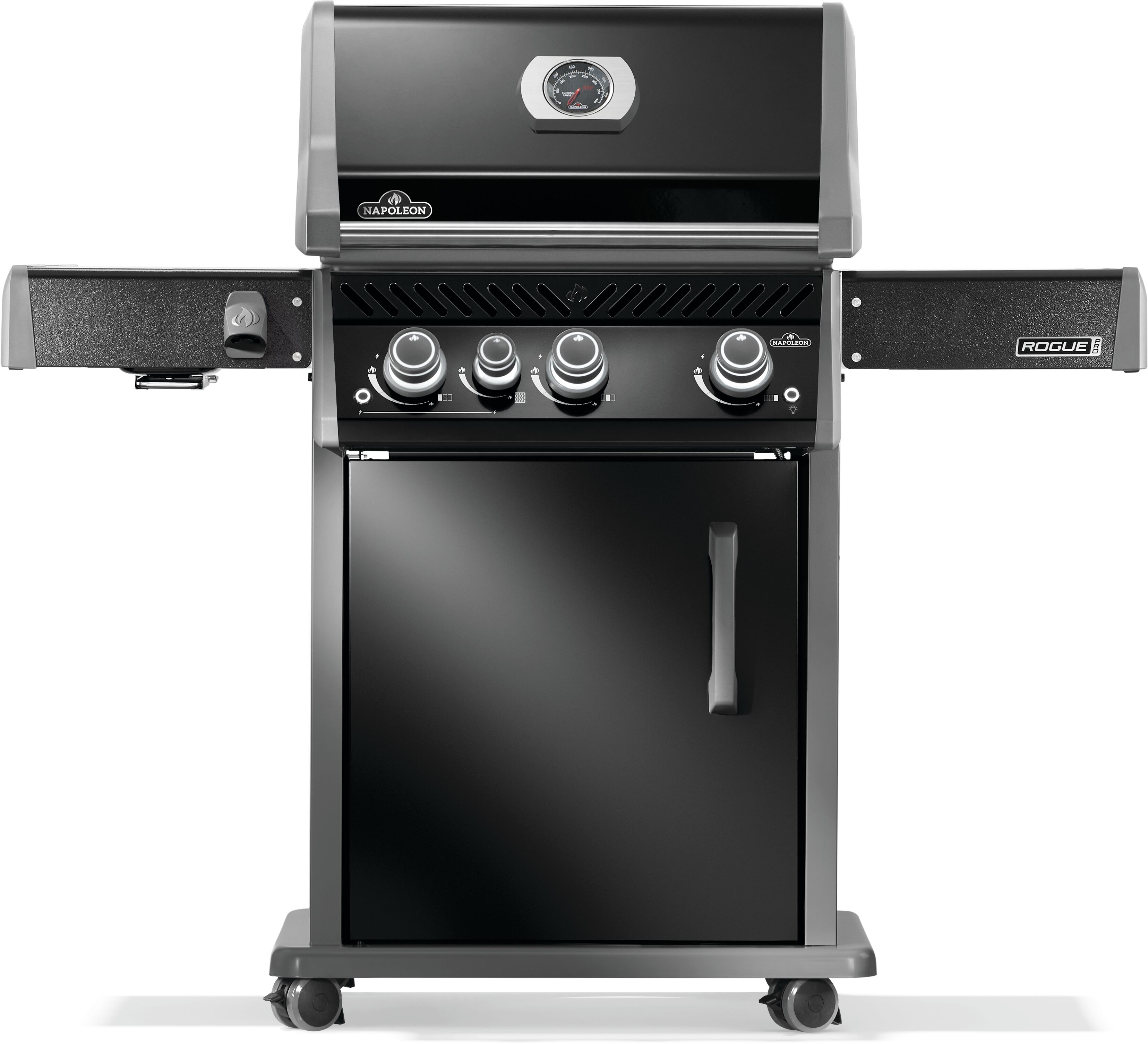 Napoleon Rogue® PRO 425 Propane Gas Grill with Infrared Side Burner, Black