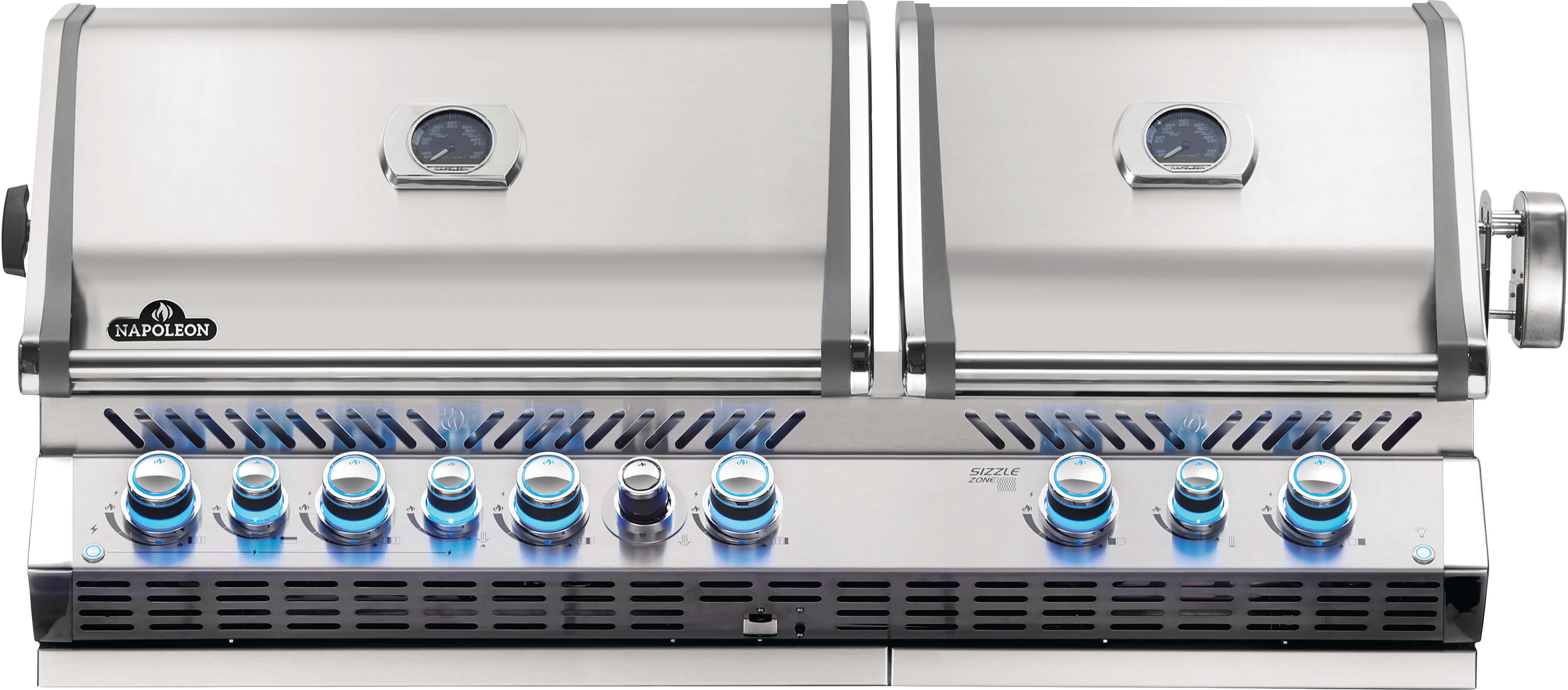 Napoleon Built-in Prestige® PRO 825 Propane Gas Grill Head with Infrared Bottom and Rear Burner, Stainless Steel