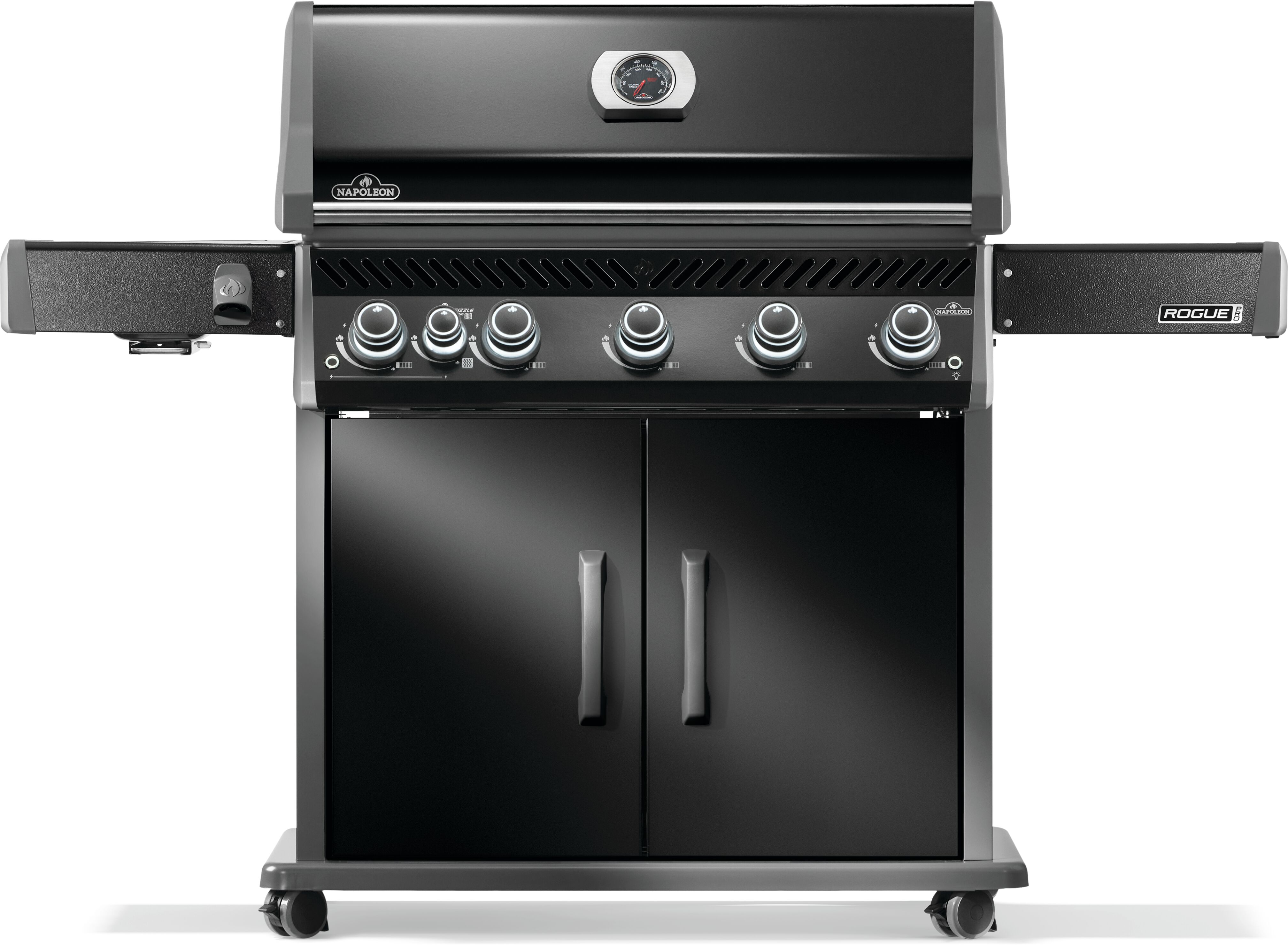 Napoleon Rogue® PRO 625 Propane Gas Grill with Infrared Side Burner, Black
