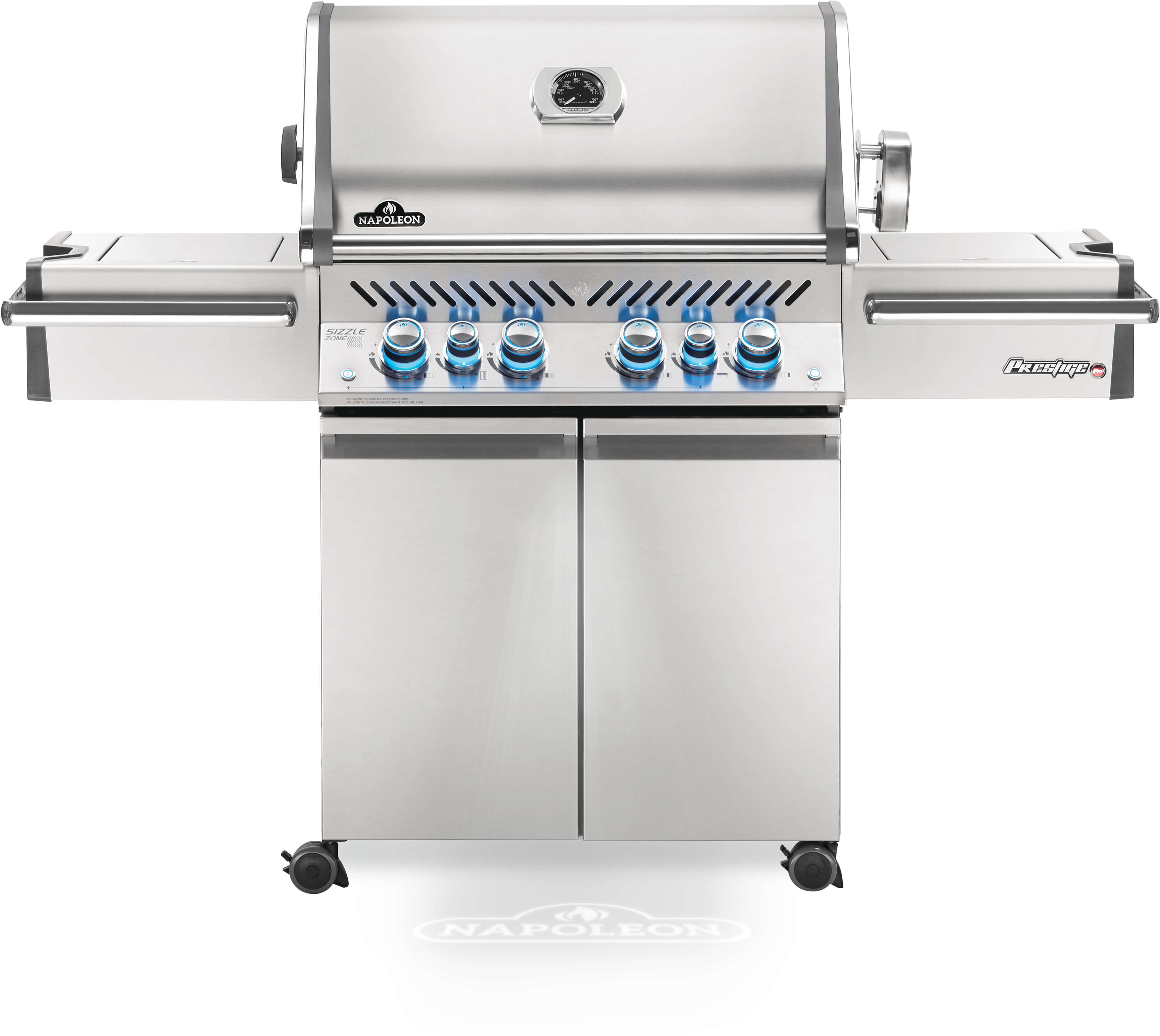 Napoleon Prestige® PRO 500 Natural Gas Grill with Infrared Rear and Side Burners, Stainless Steel