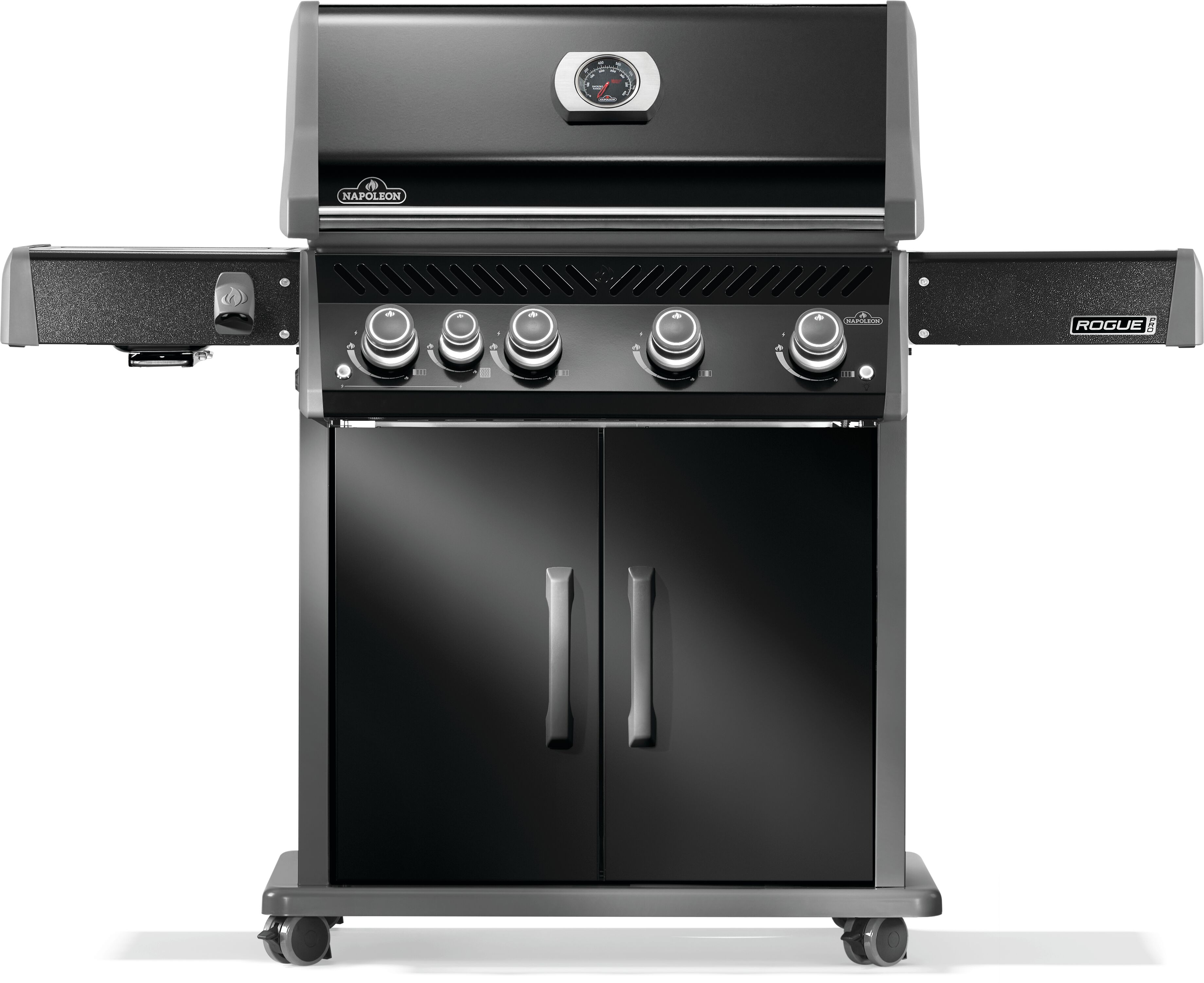 Napoleon Rogue® PRO 525 Propane Gas Grill with Infrared Side Burner, Black