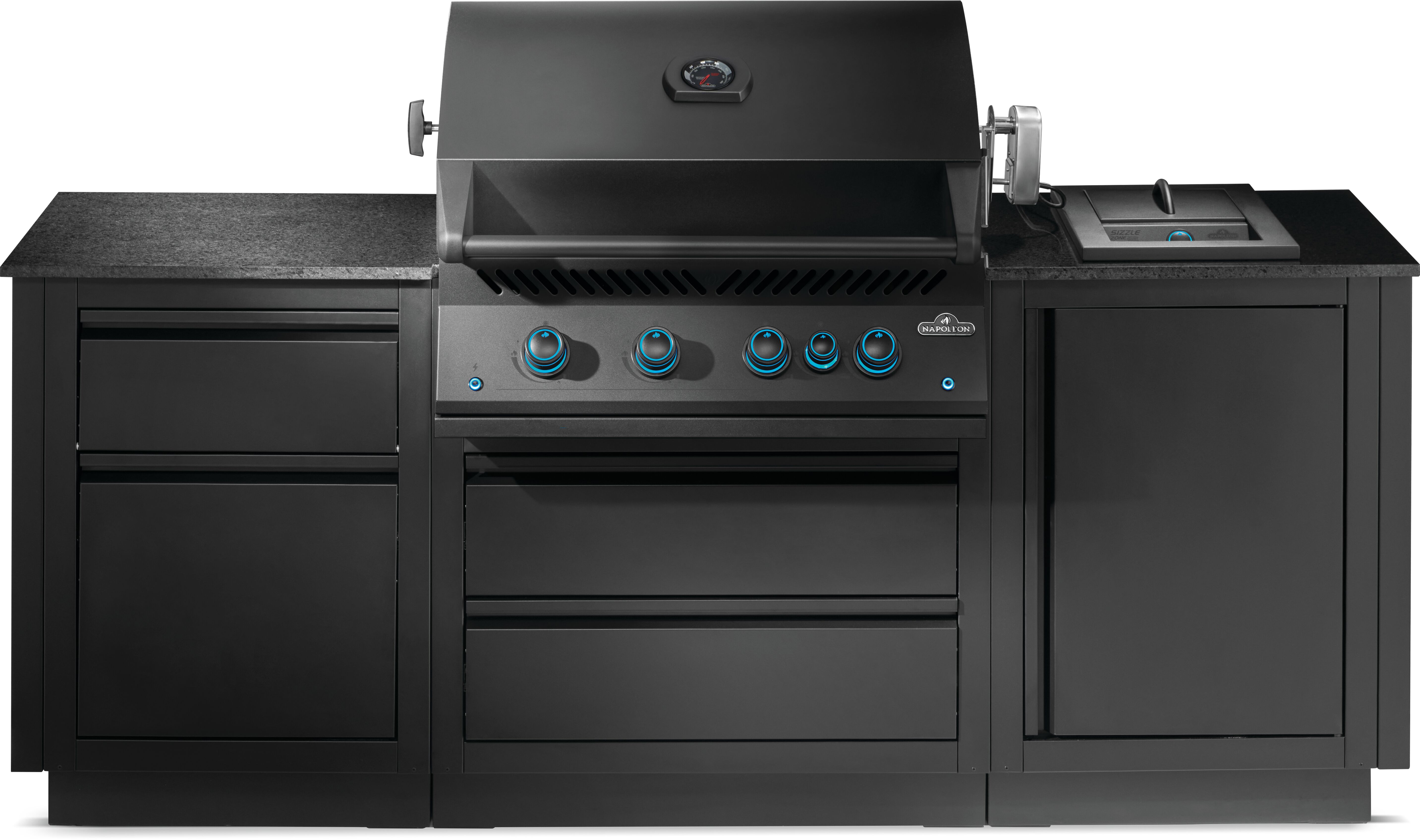 Napoleon OASIS™ 300 Bundle, Built-In 700 Series 32 with Infrared Rear Burner Natural Gas, Matte Black
