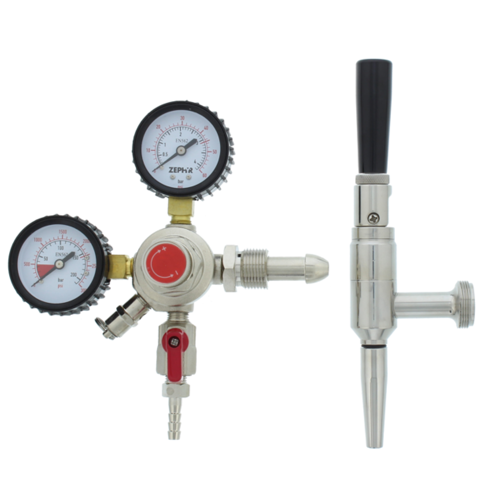Zephyr Presrv Kegerator Nitrogen Conversion Kit, Single