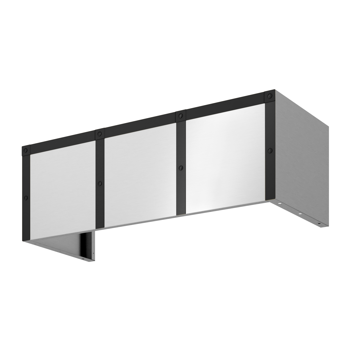 Zephyr Duct Cover Banding Kit, 48in x 12in, Matte Black