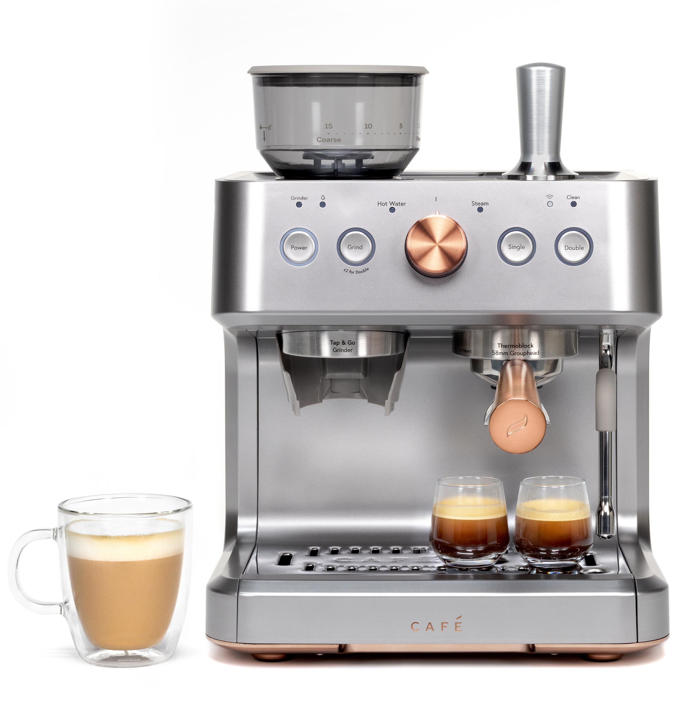Cafe CAFÉ™ BELLISSIMO Semi Automatic Espresso Machine + Frother