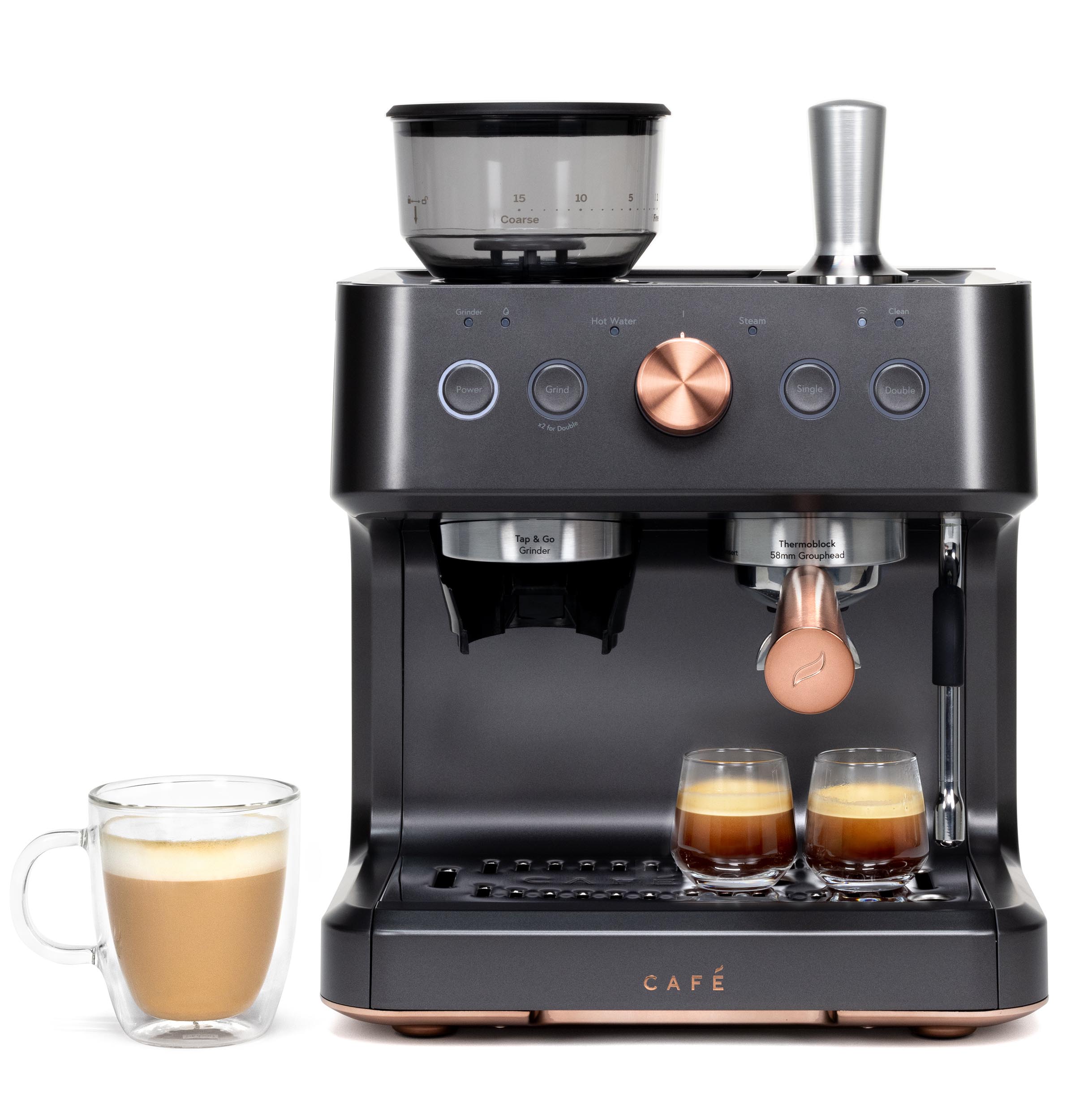 Cafe CAFÉ™ BELLISSIMO Semi Automatic Espresso Machine + Frother