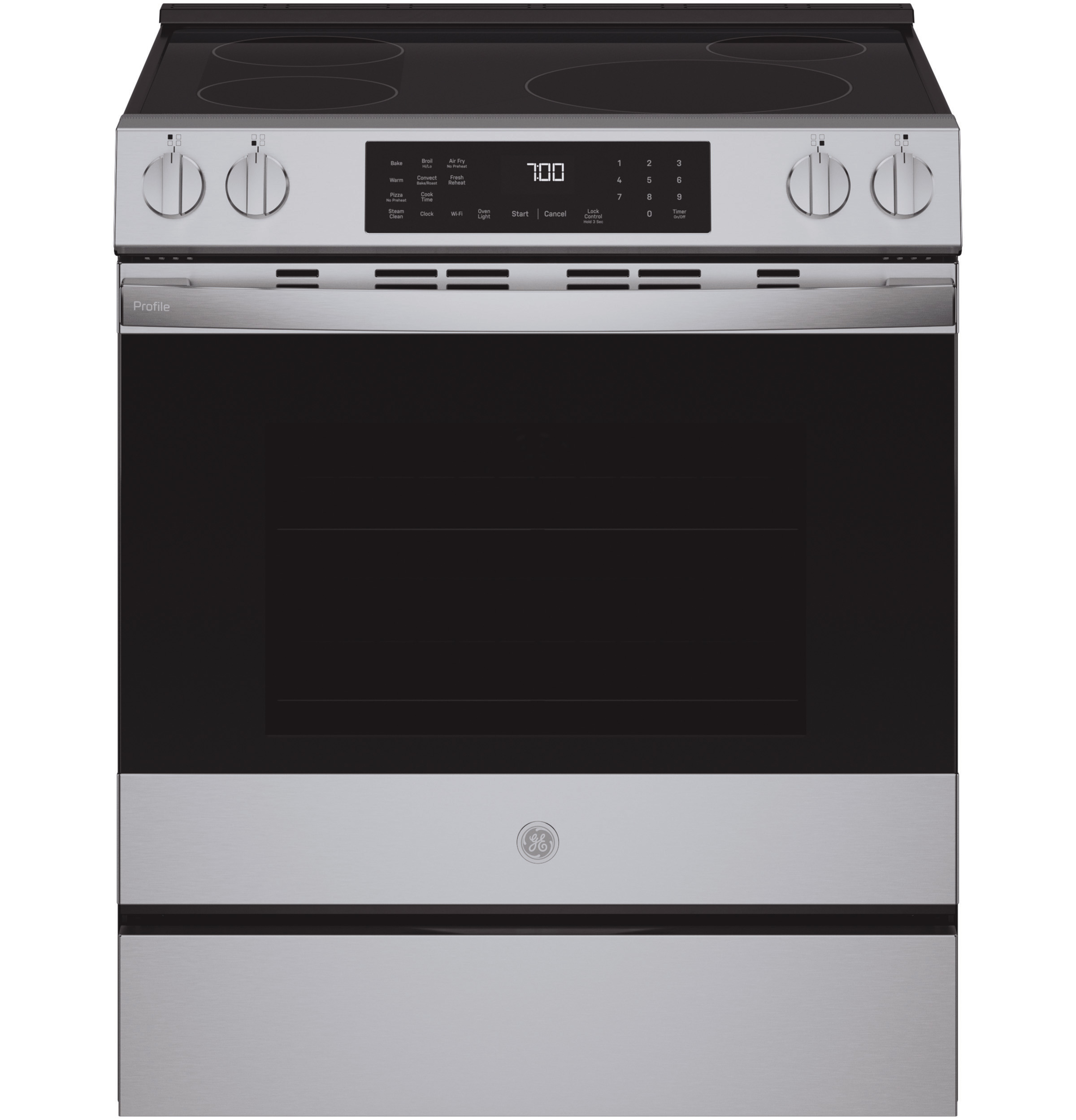 GE Profile GE Profile™ ENERGY STAR® 30" Smart Slide-In Induction and Convection Range with No Preheat Air Fry and EasyWash™ Oven Tray