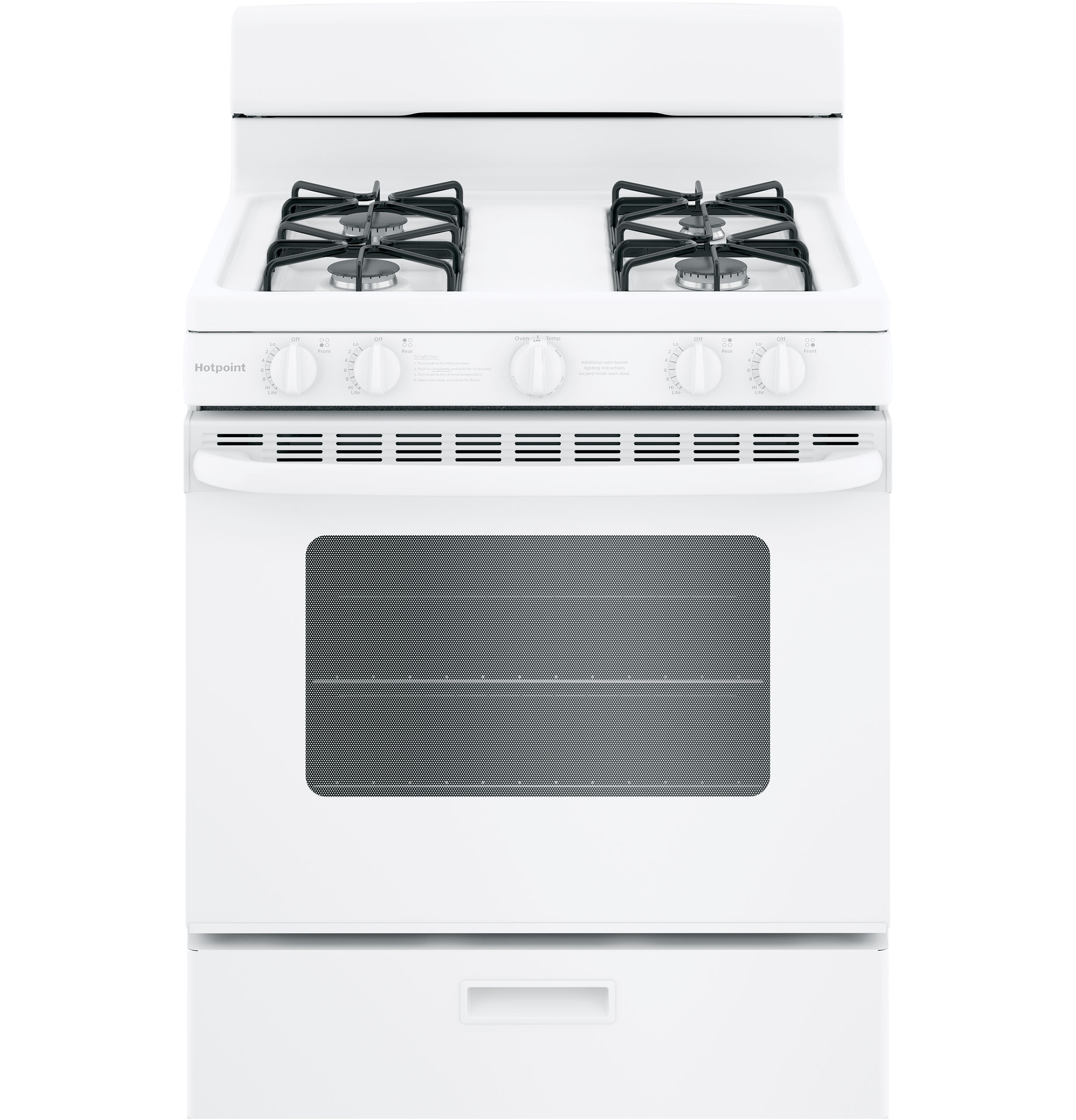 Hotpoint Hotpoint® 30" Free-Standing Gas Range with Cordless Battery Ignition