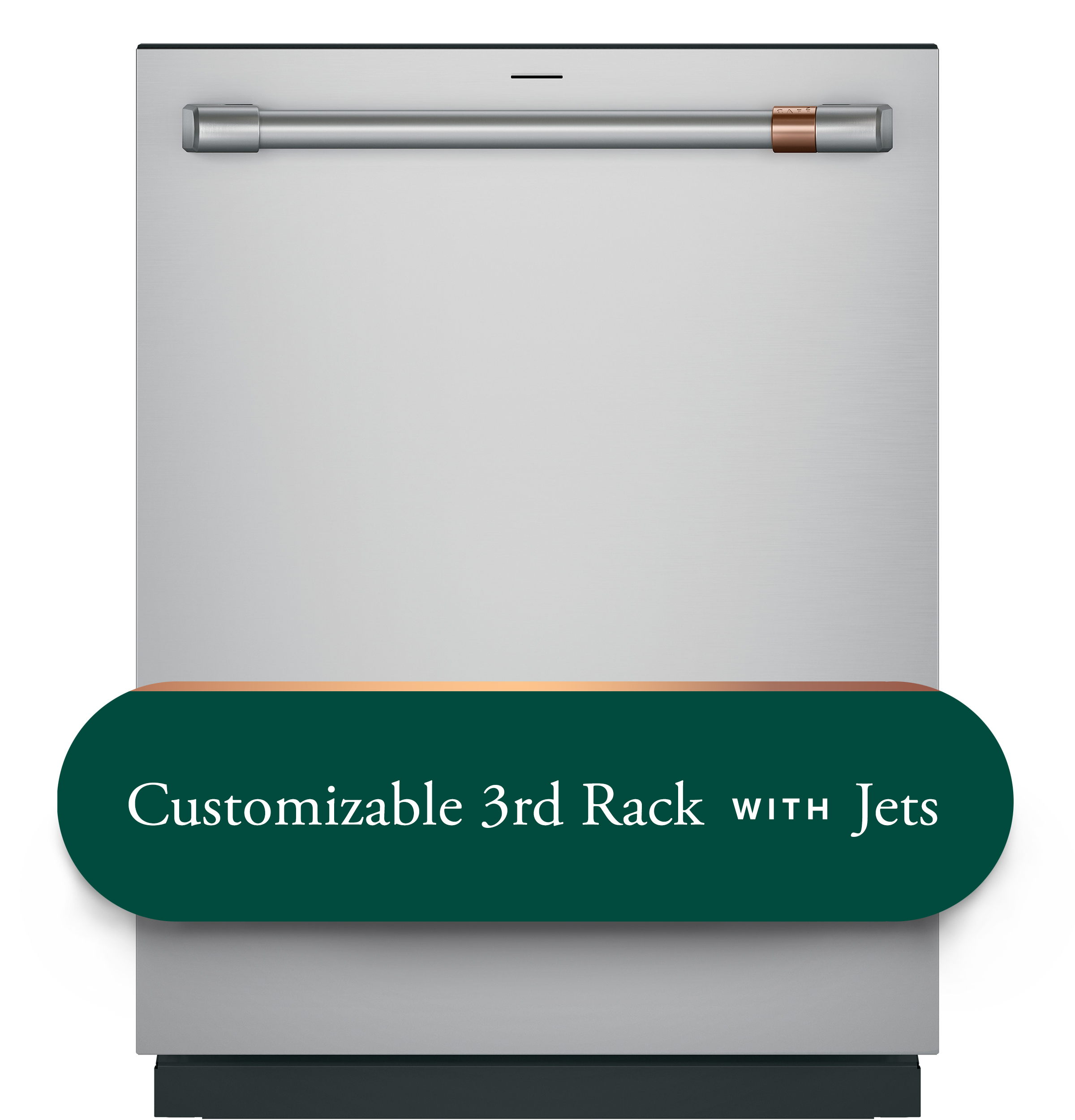 Cafe CAFÉ™ CustomFit ENERGY STAR Stainless Interior Smart Dishwasher with Ultra Wash Top Rack and Dual Convection Ultra Dry, 44 dBA