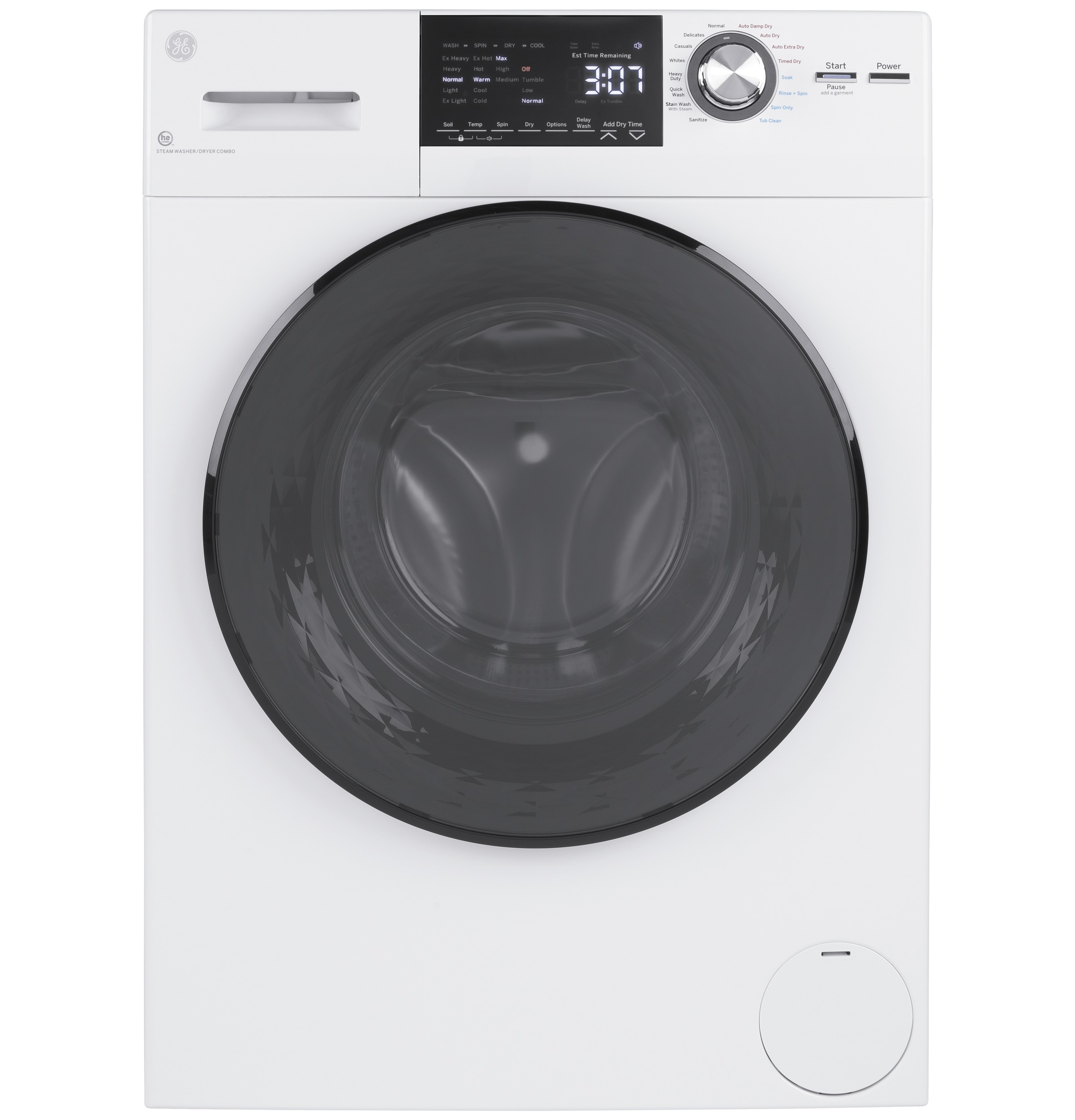 GE GE® 24" 2.4 cu. ft.Capacity Front Load Washer/Condenser Dryer Combo