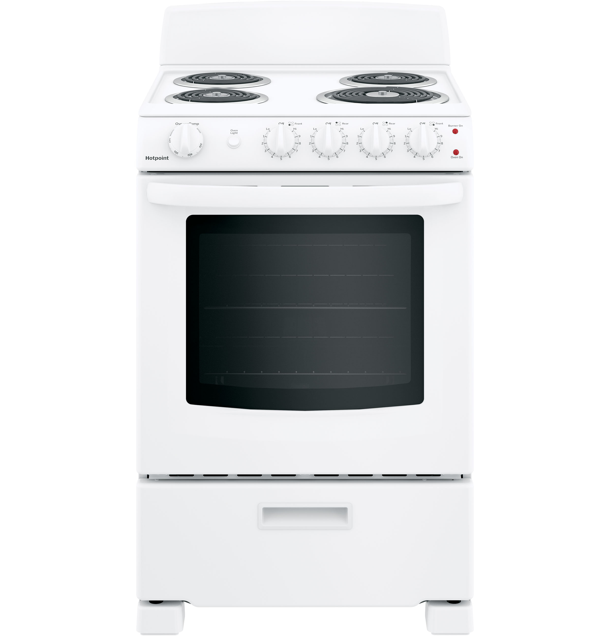 Hotpoint Hotpoint® 24" Free-Standing Front-Control Electric Range