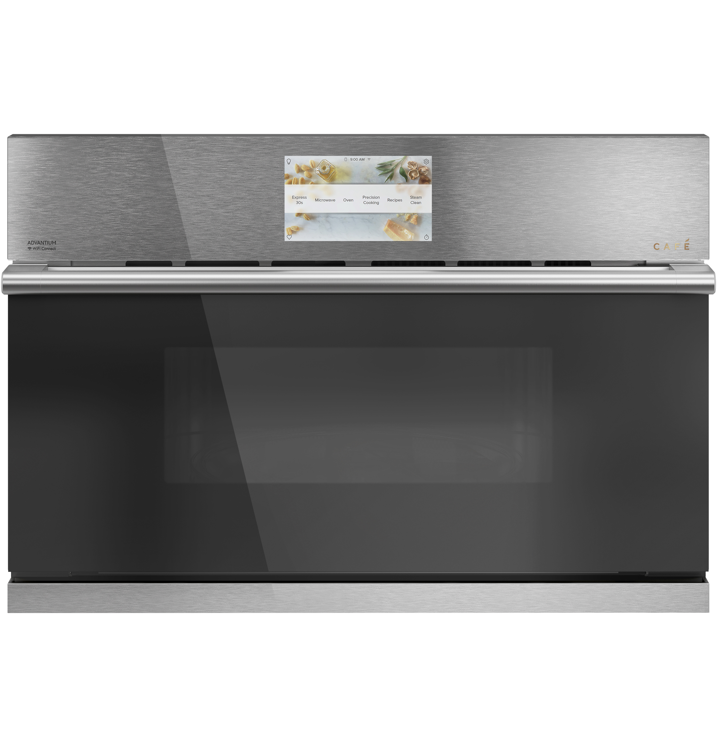 Cafe CAFÉ™ 30" Smart Five in One Oven with 120V Advantium® Technology in Platinum Glass