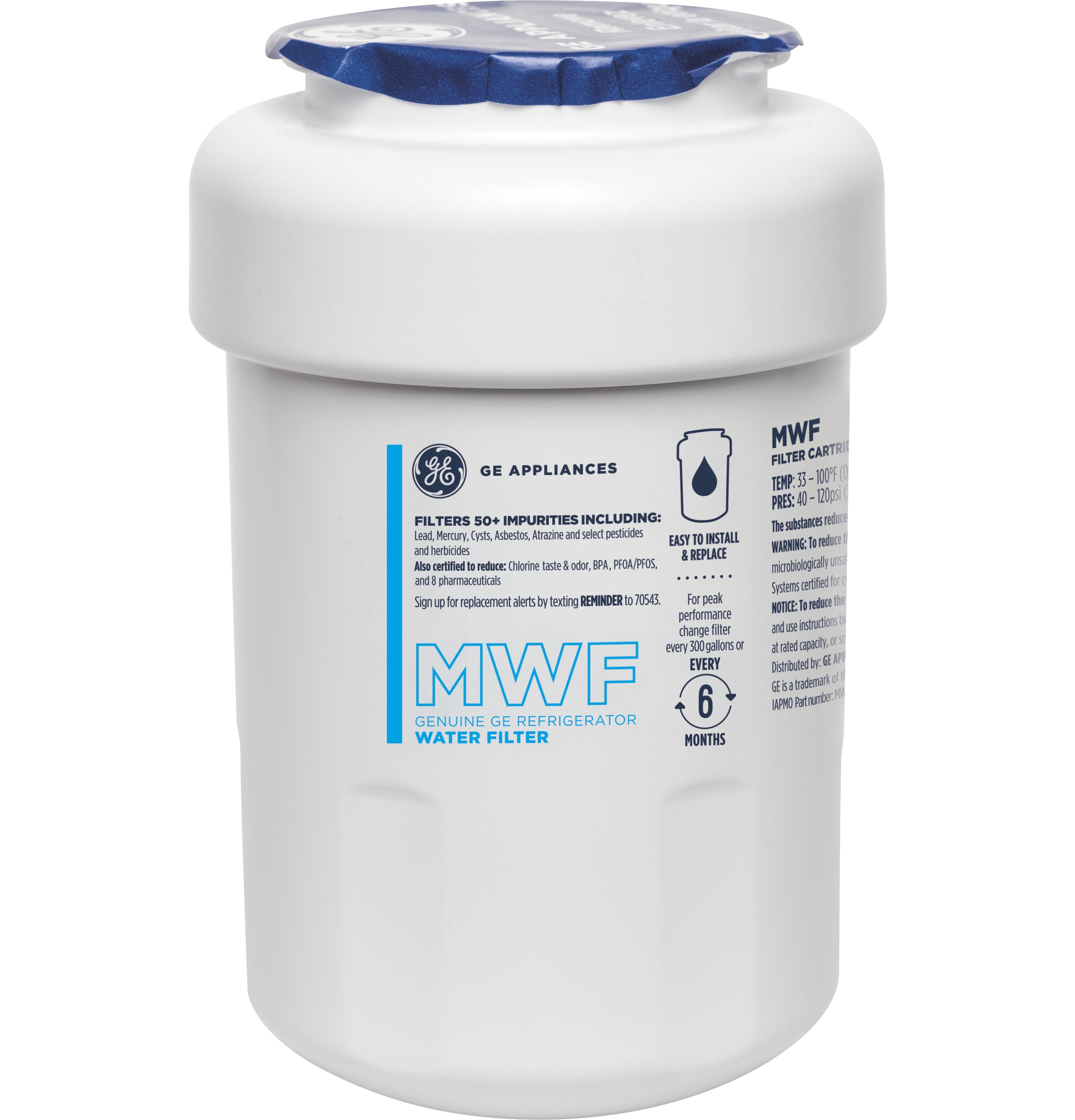 GE GE® MWF™ REFRIGERATOR WATER FILTER