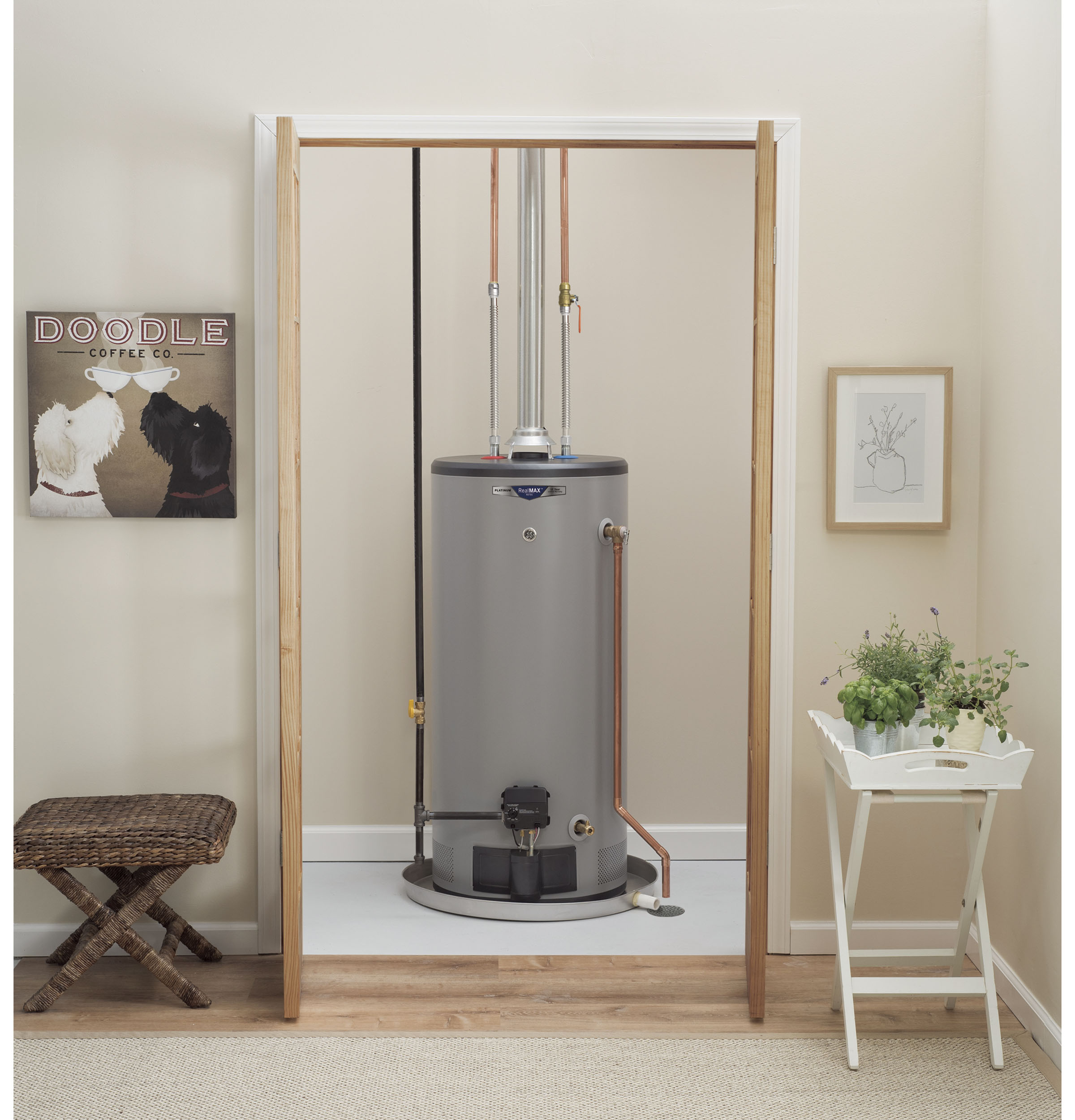 GE GE RealMAX Choice 40-Gallon Short Natural Gas Atmospheric Water Heater