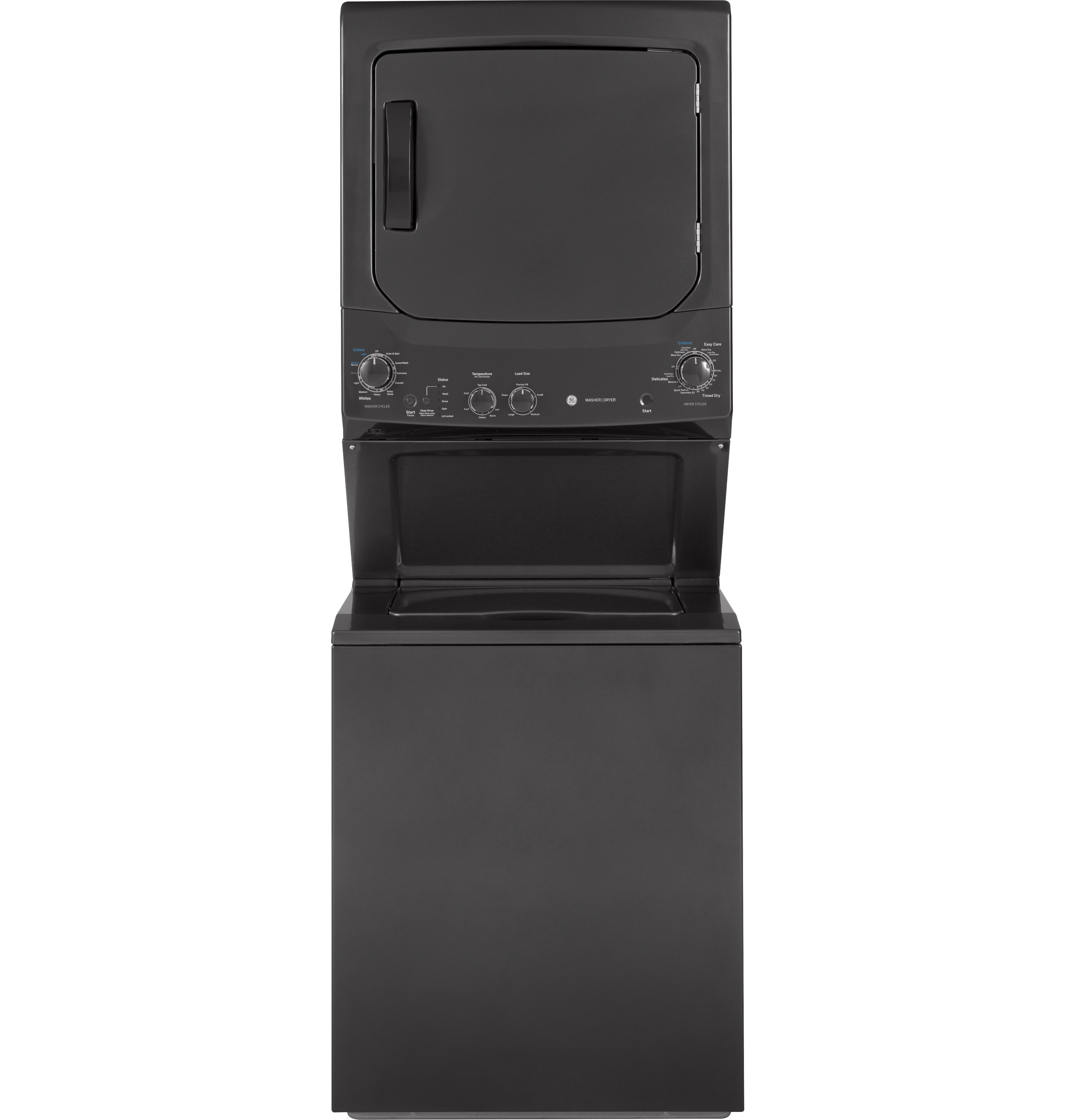 GE GE Unitized Spacemaker® 3.8 cu. ft. Capacity Washer with Stainless Steel Basket and 5.9 cu. ft. Capacity Electric Dryer