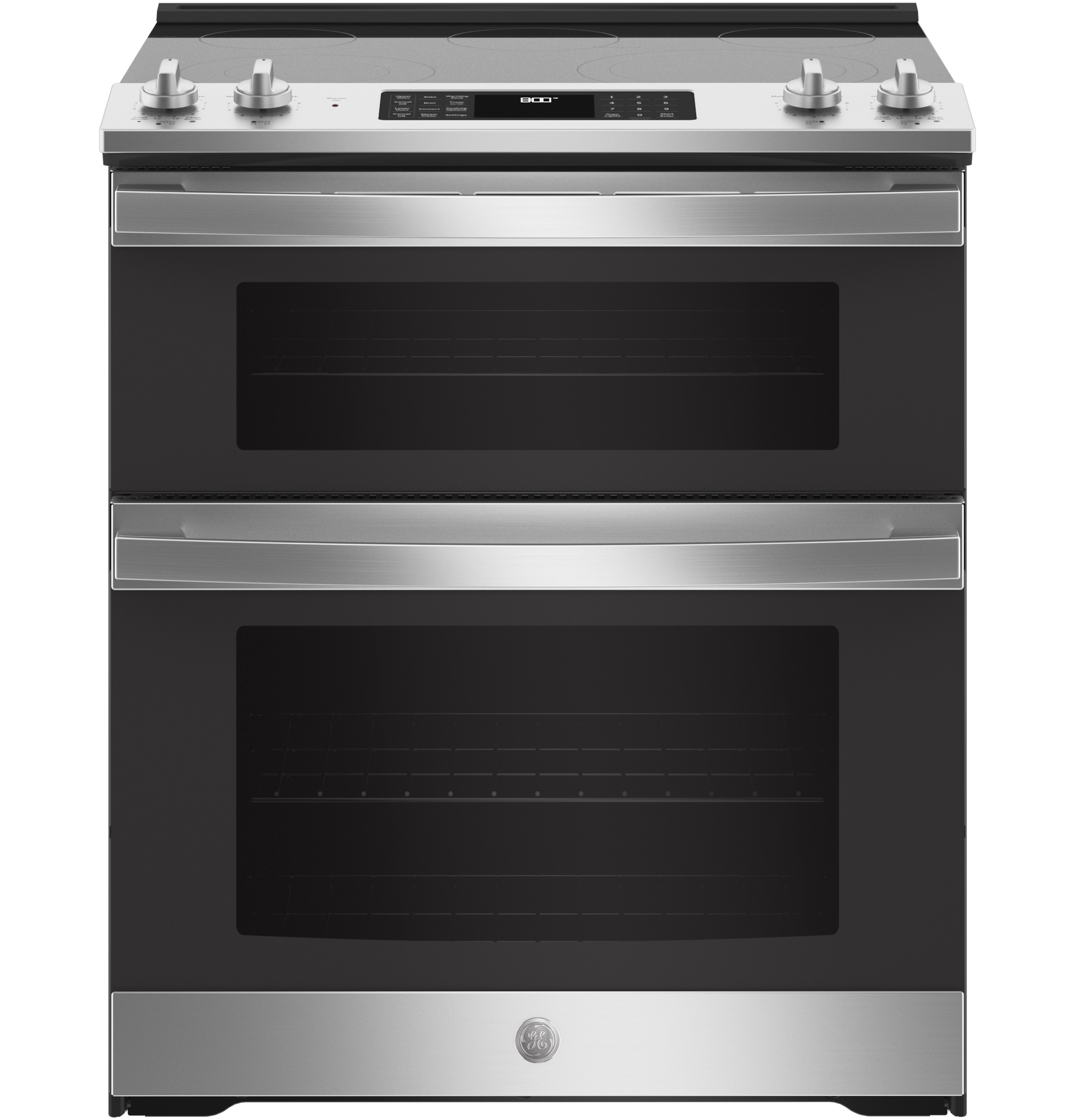 GE GE 30" Slide-In Electric Convection Double Oven Range