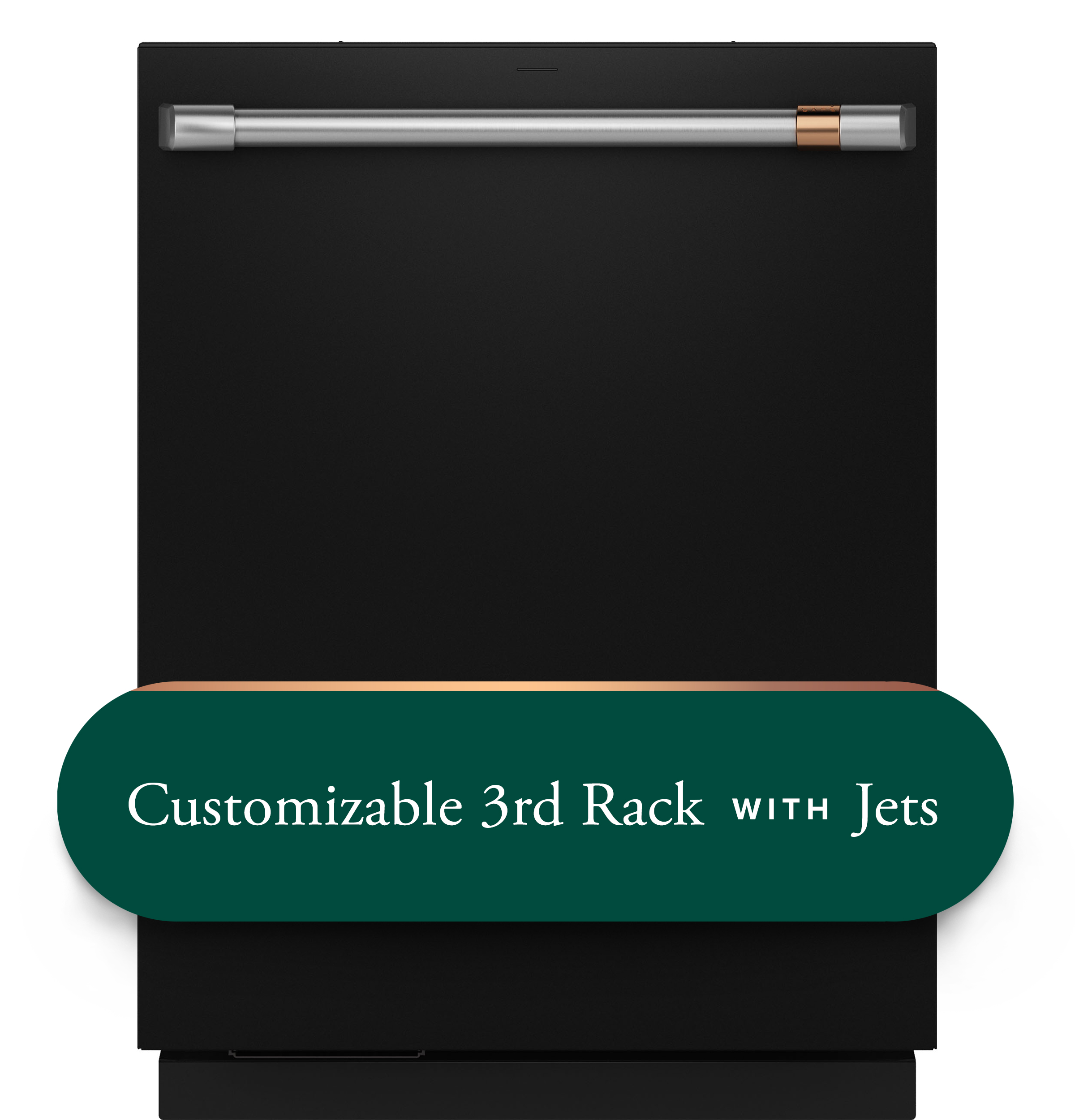 Cafe CAFÉ™ CustomFit ENERGY STAR Stainless Interior Smart Dishwasher with Ultra Wash Top Rack and Dual Convection Ultra Dry, 44 dBA