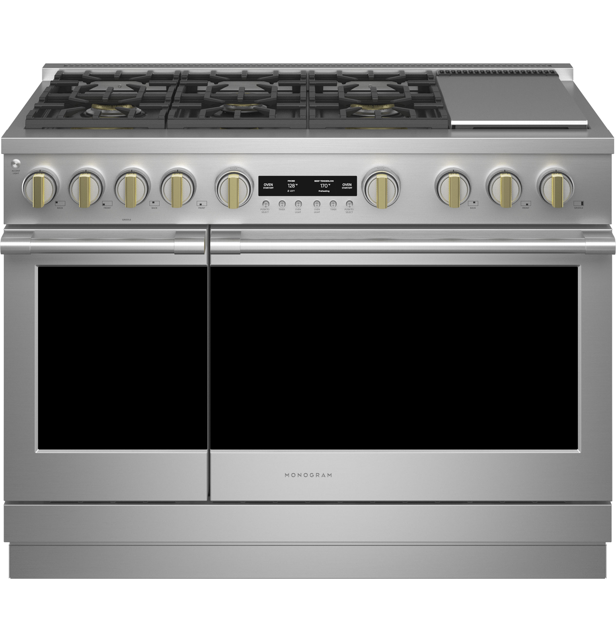 Monogram Monogram 48" Dual-Fuel Professional Range with 6 Burners and Griddle