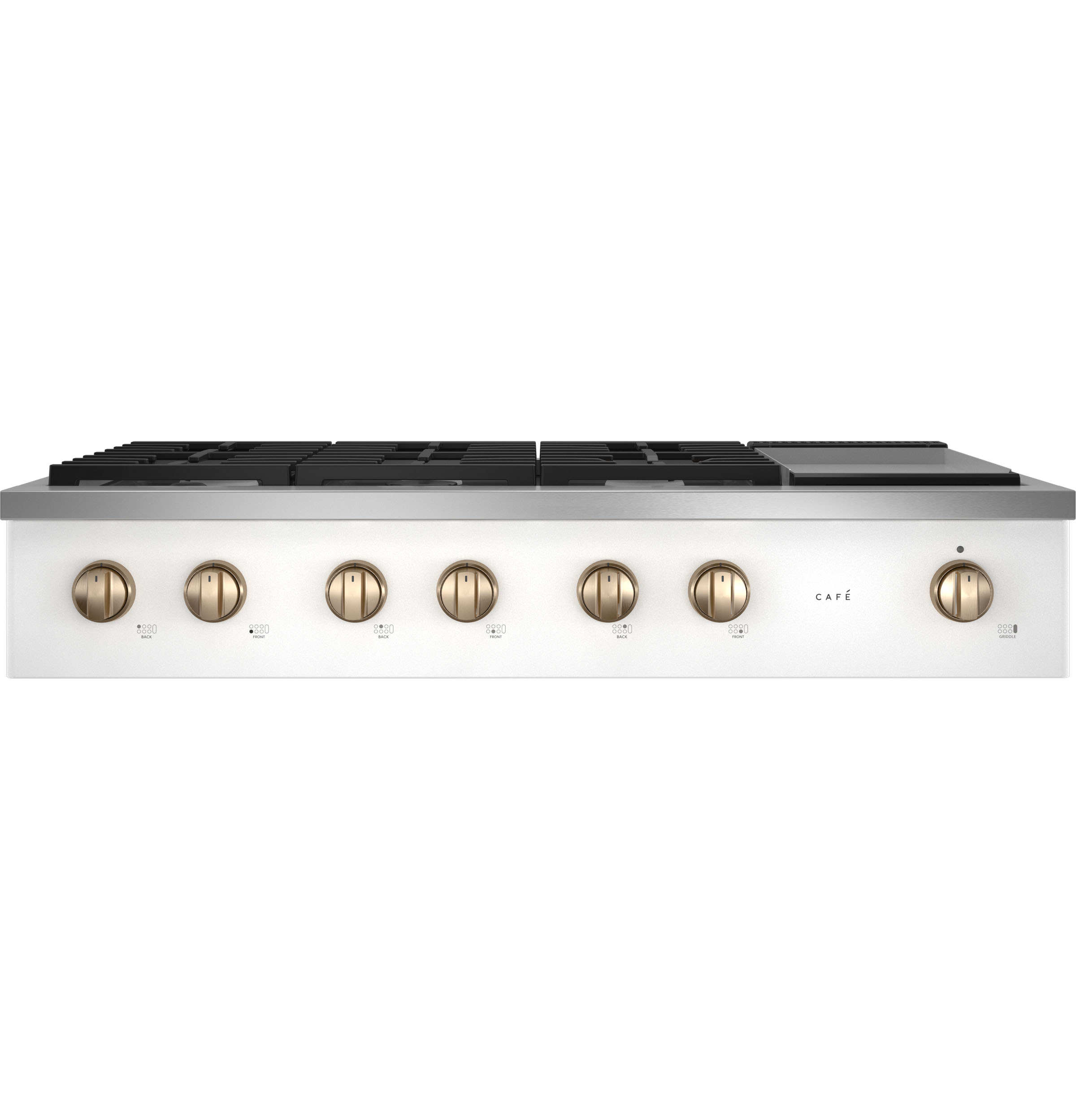 Cafe CAFÉ™ 48" Commercial-Style Gas Rangetop with 6 Burners and Integrated Griddle (Natural Gas)