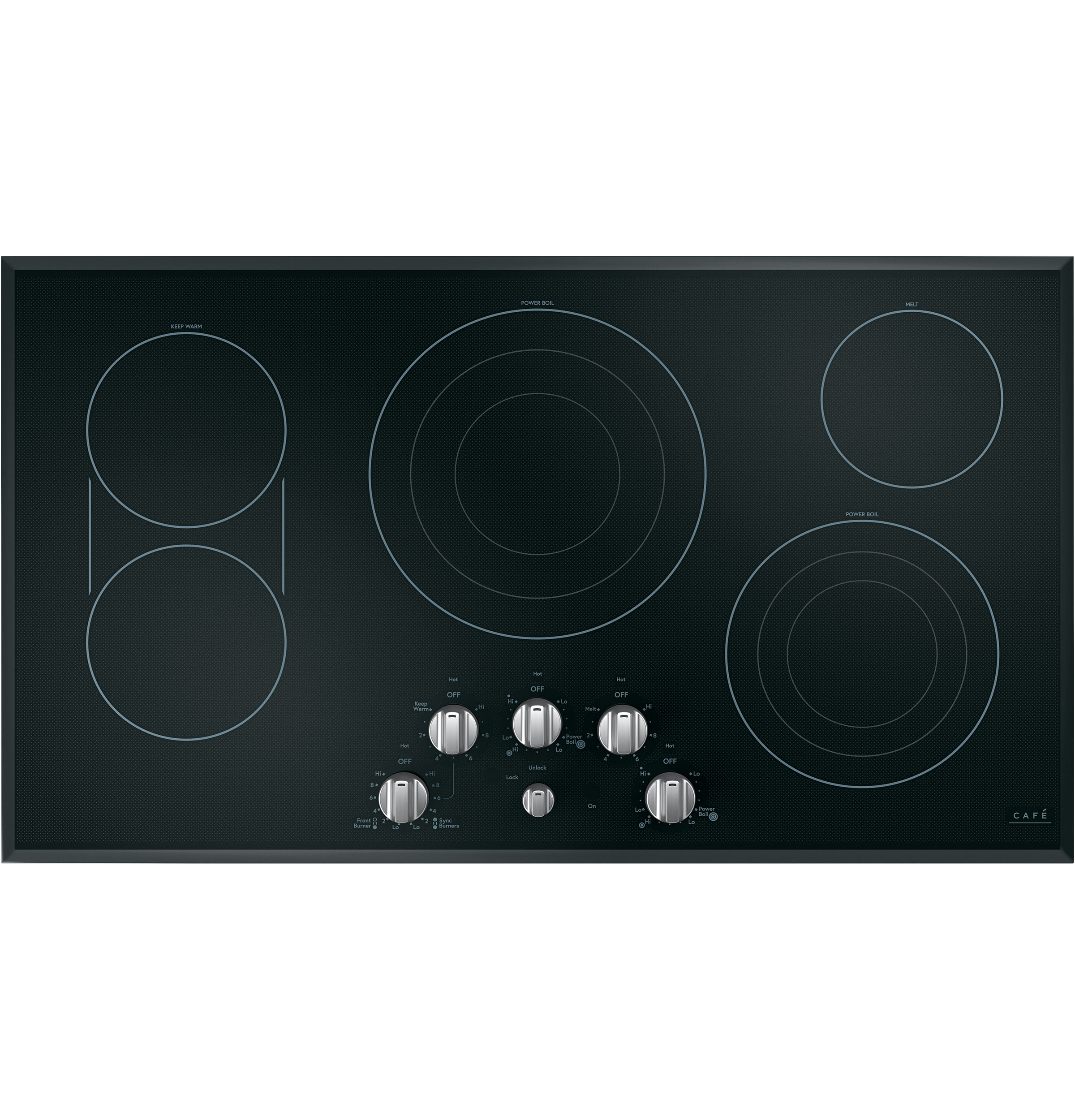 Cafe Café™ 36" Knob-Control Electric Cooktop