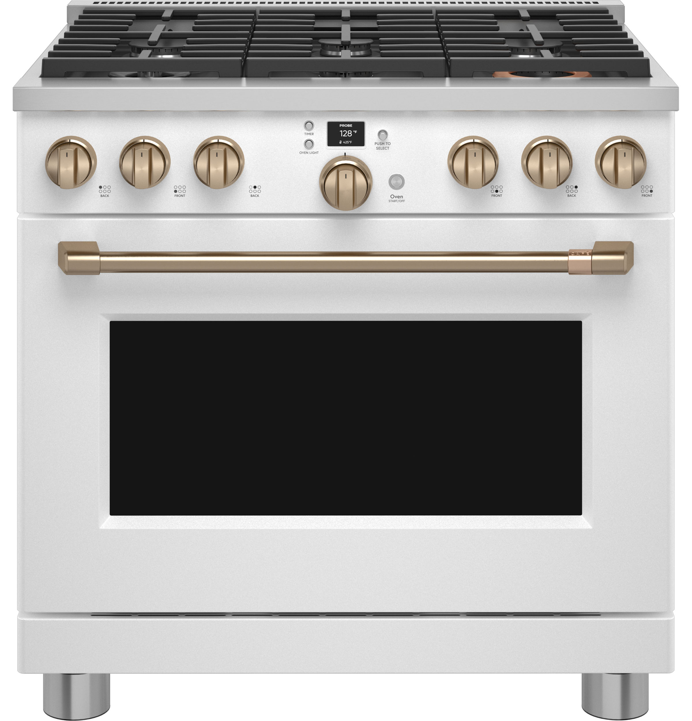 Cafe CAFÉ™ 36" Smart Dual-Fuel Commercial-Style Range with 6 Burners (Natural Gas)