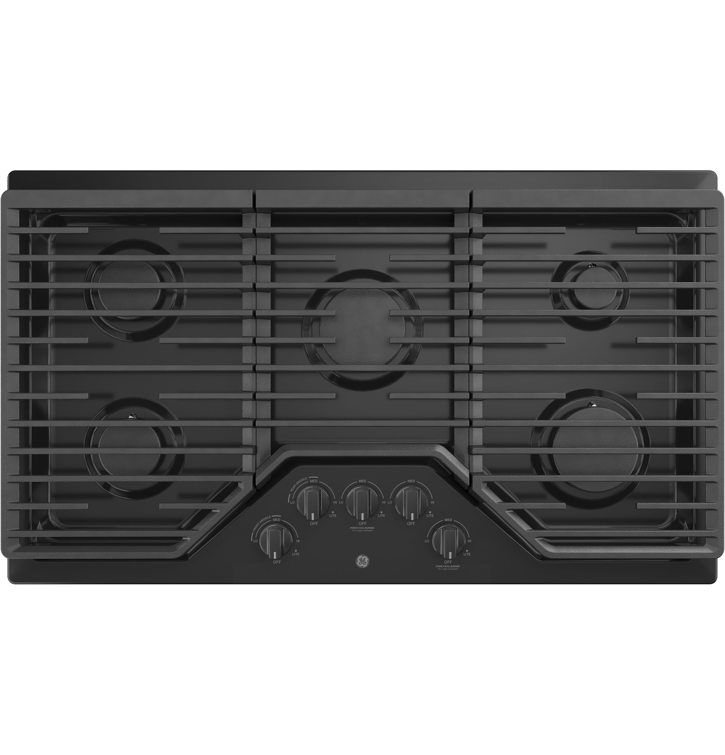 GE GE® 36" Built-In Gas Cooktop with 5 Burners and Dishwasher Safe Grates