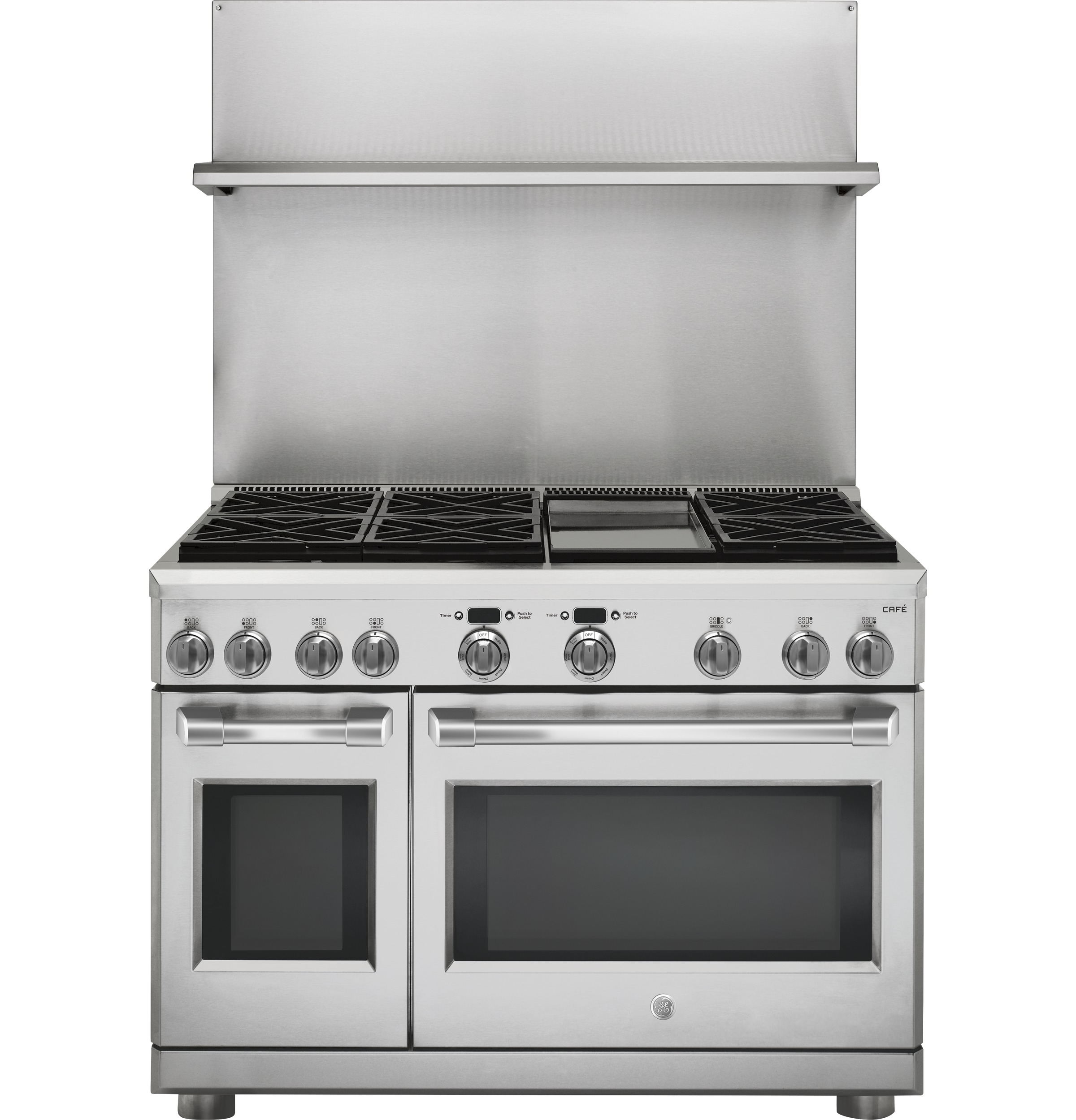 GE 48" Professional 30"-36" Adjustable Height Backsplash with Shelf
