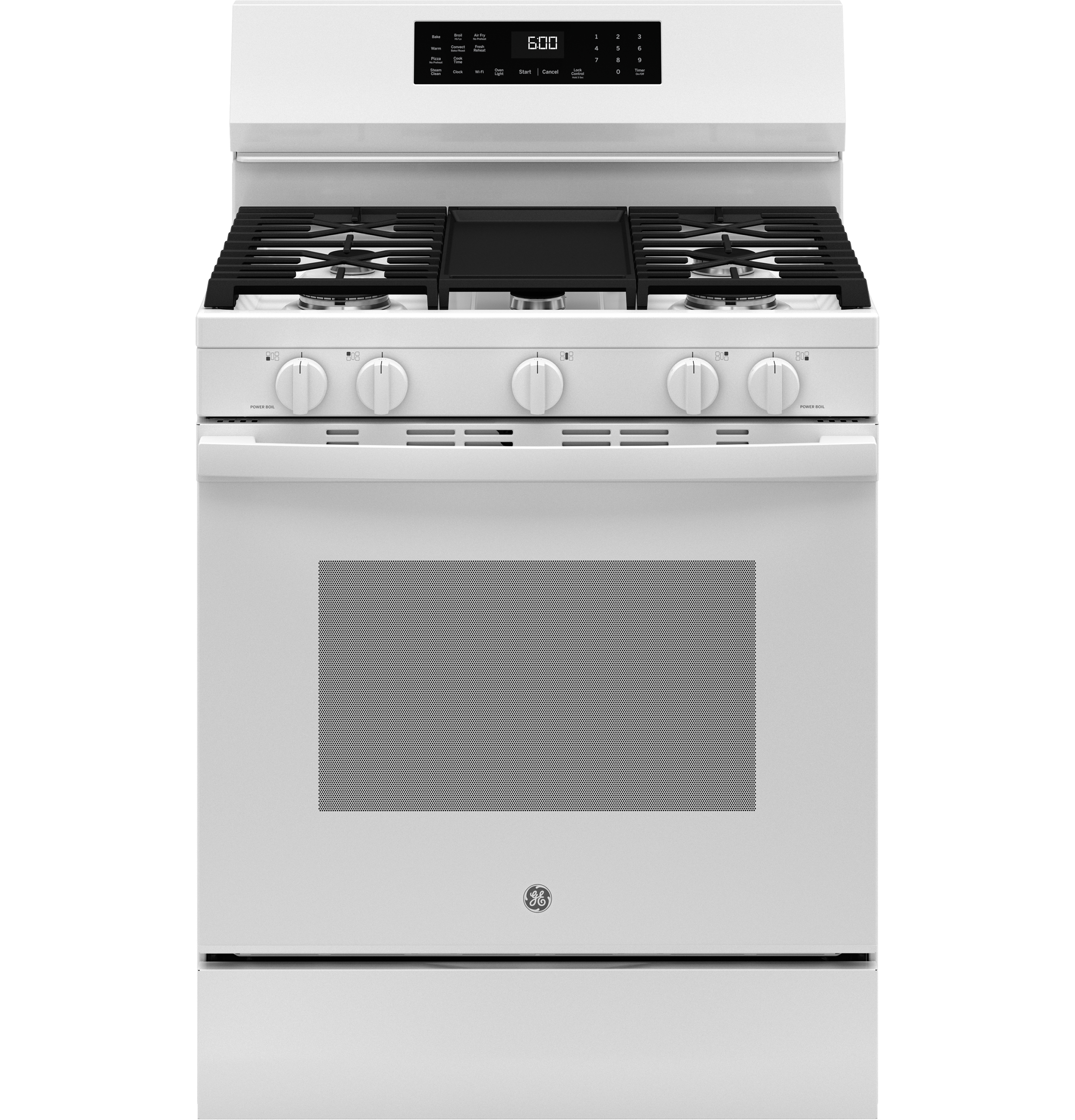 GE GE® 30" Free-Standing Gas Convection Range with No Preheat Air Fry and EasyWash™ Oven Tray