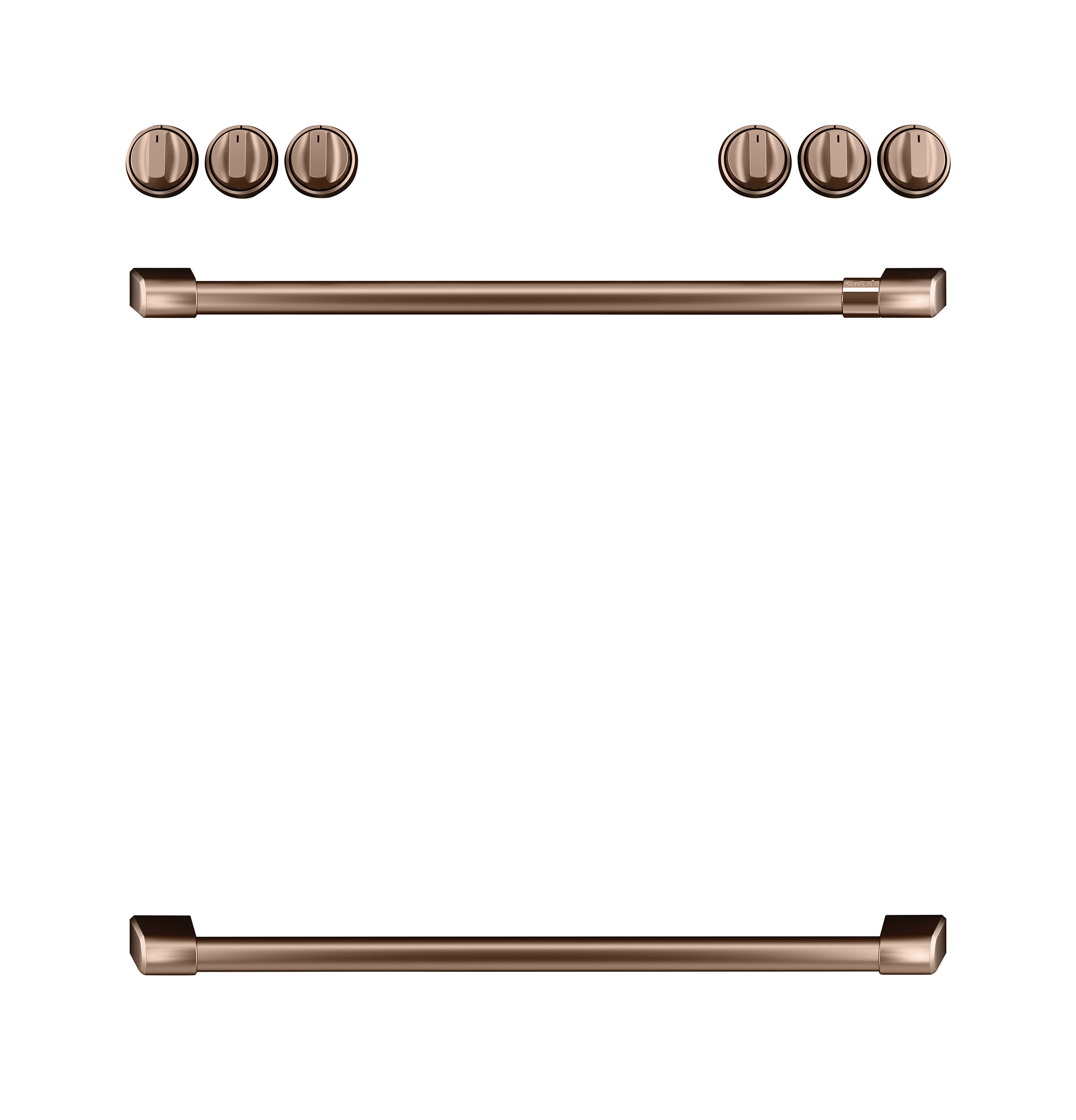 Cafe CAFÉ™ Front Control Gas Knobs and Handles - Brushed Copper
