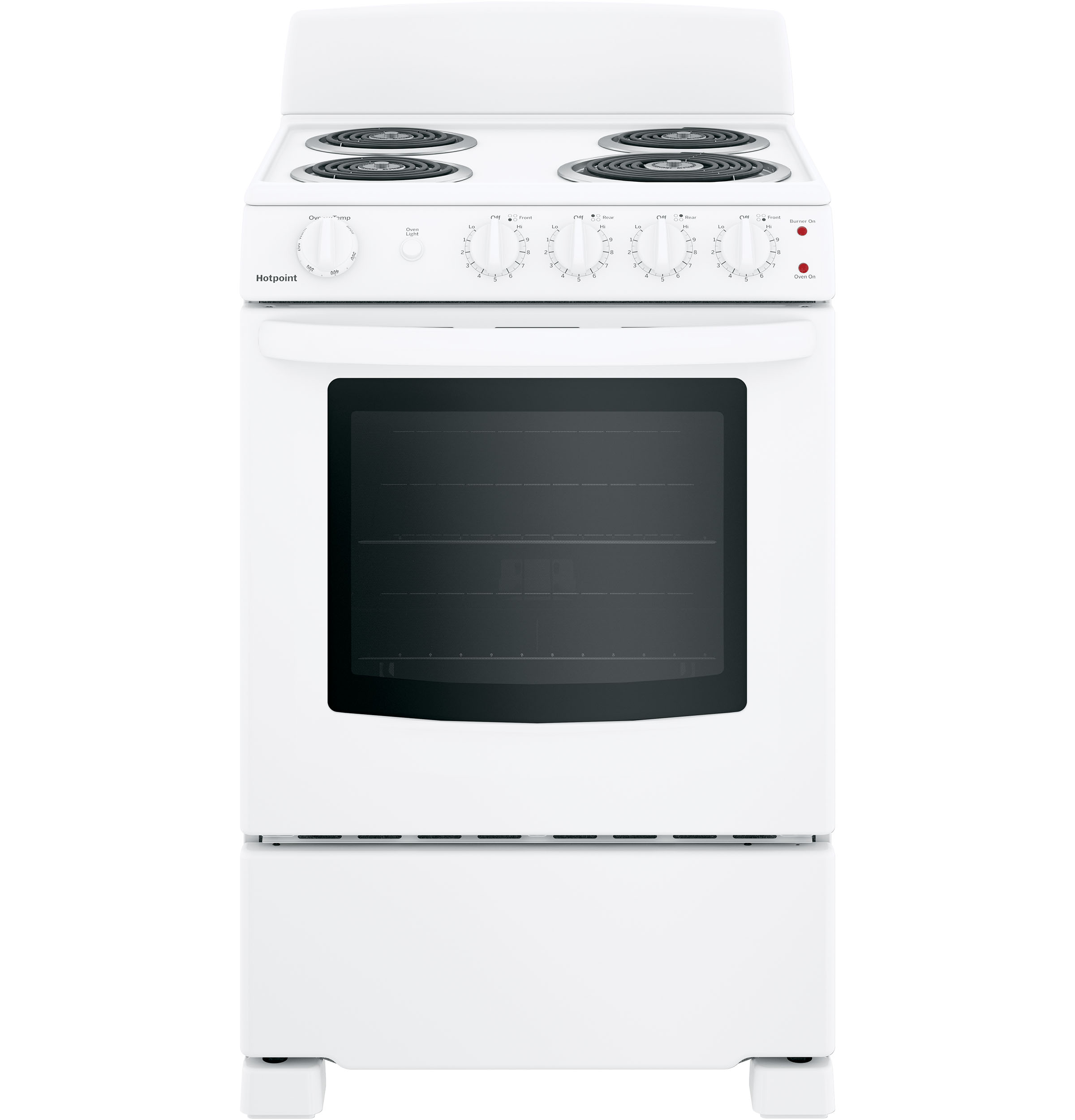 Hotpoint Hotpoint® ENERGY STAR® 24" Electric Free-Standing Front-Control Range