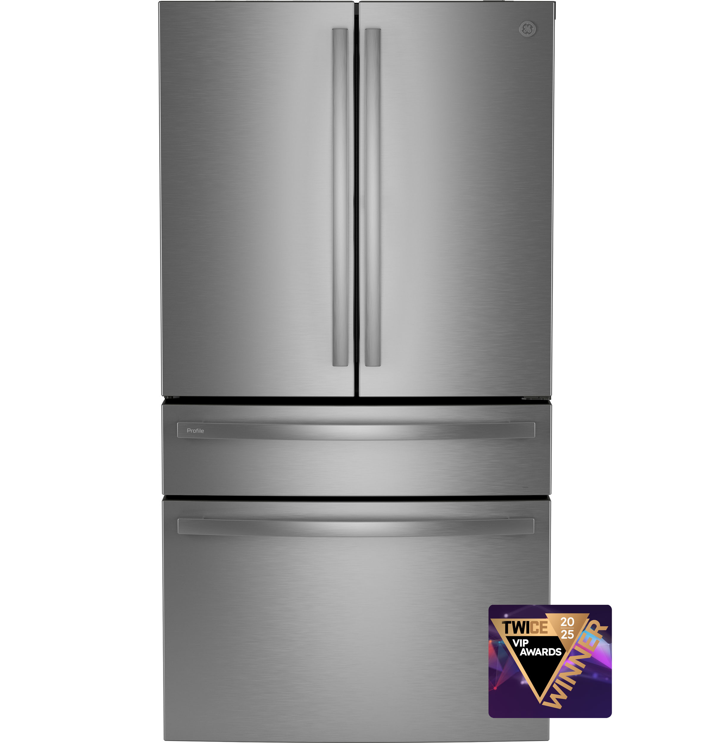 GE Profile GE Profile™ ENERGY STAR® 23.2 Cu. Ft. Smart Counter-Depth Fingerprint Resistant 4-Door French-Door Refrigerator