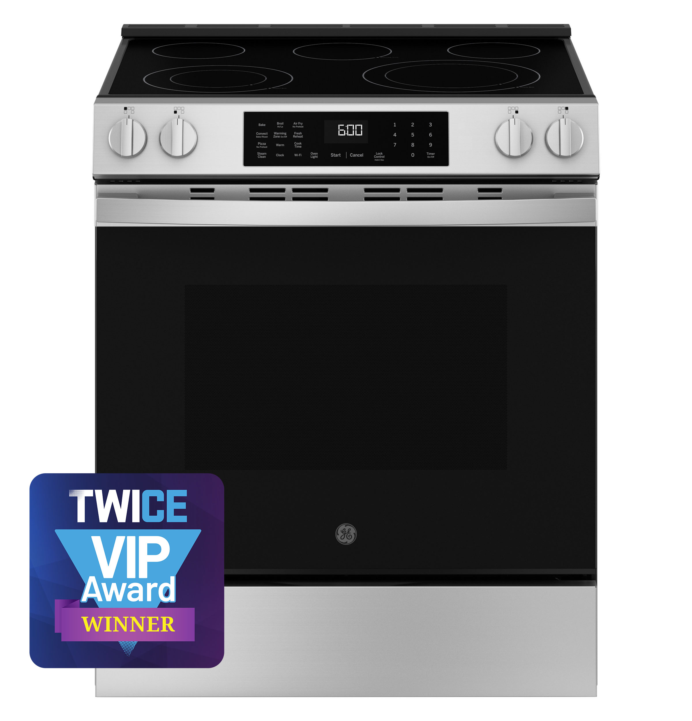 GE GE® ENERGY STAR® 30" Slide-In Electric Convection Range with No Preheat Air Fry and EasyWash™ Oven Tray