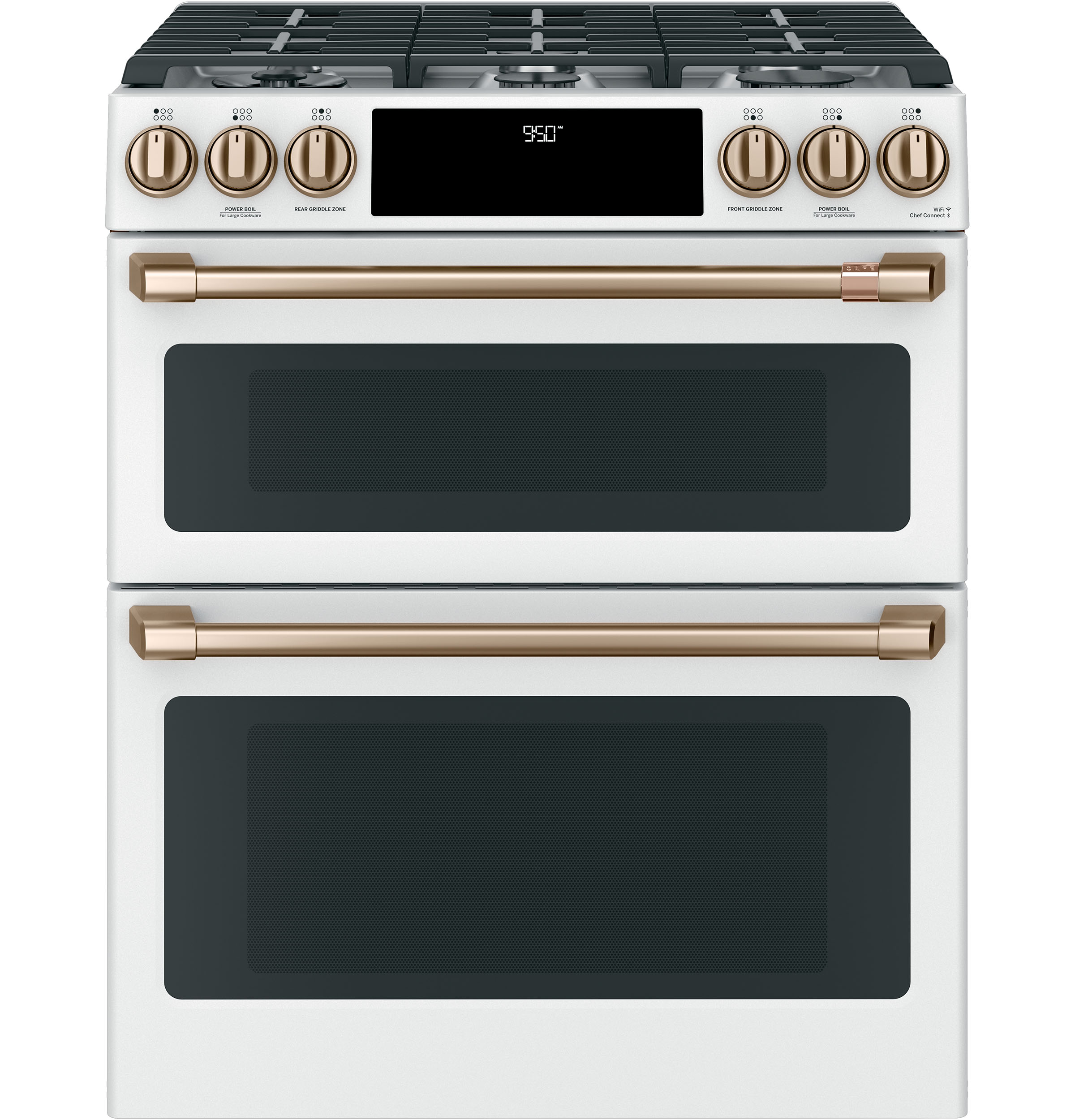 Cafe CAFÉ™ 30" Smart Slide-In, Front-Control, Dual-Fuel, Double-Oven Range with Convection